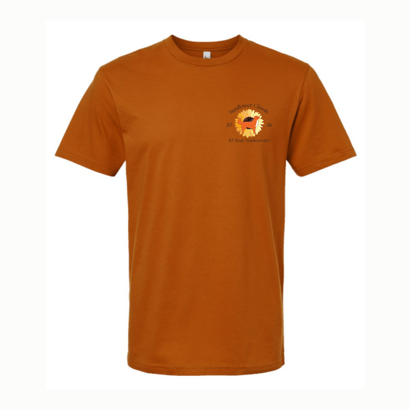 Unisex Fine Jersey Tee (Rust)