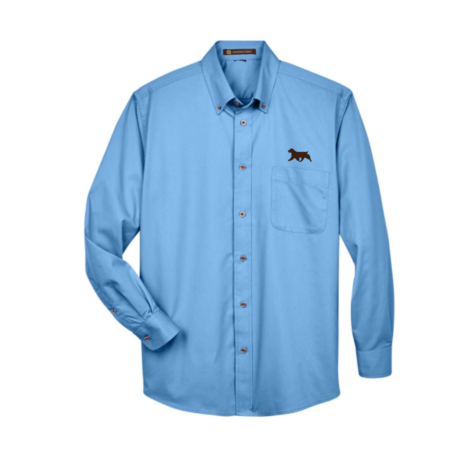 BSCBAA Men's Dress Shirt Embroidered