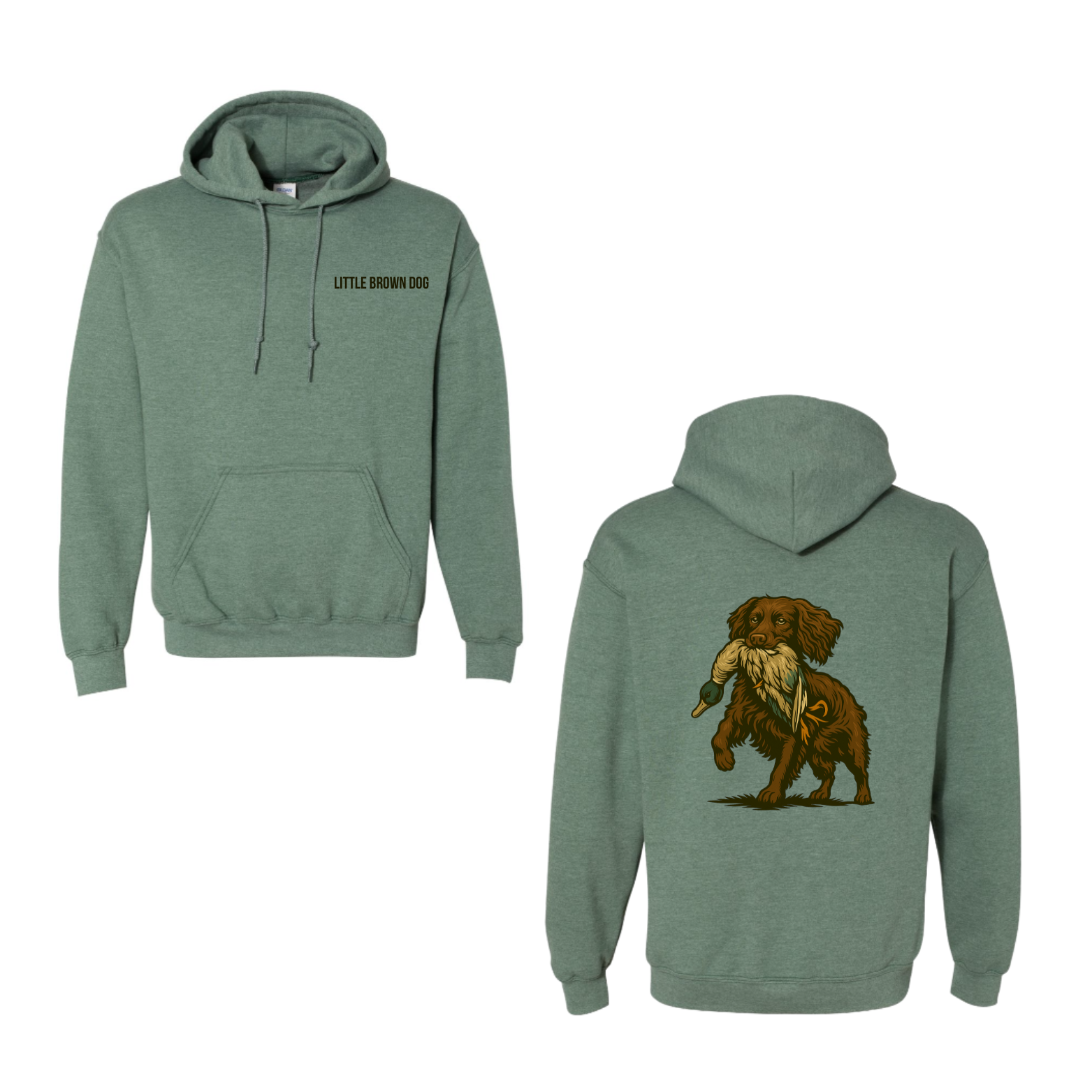 Little Brown Dog Gildan Hoodie