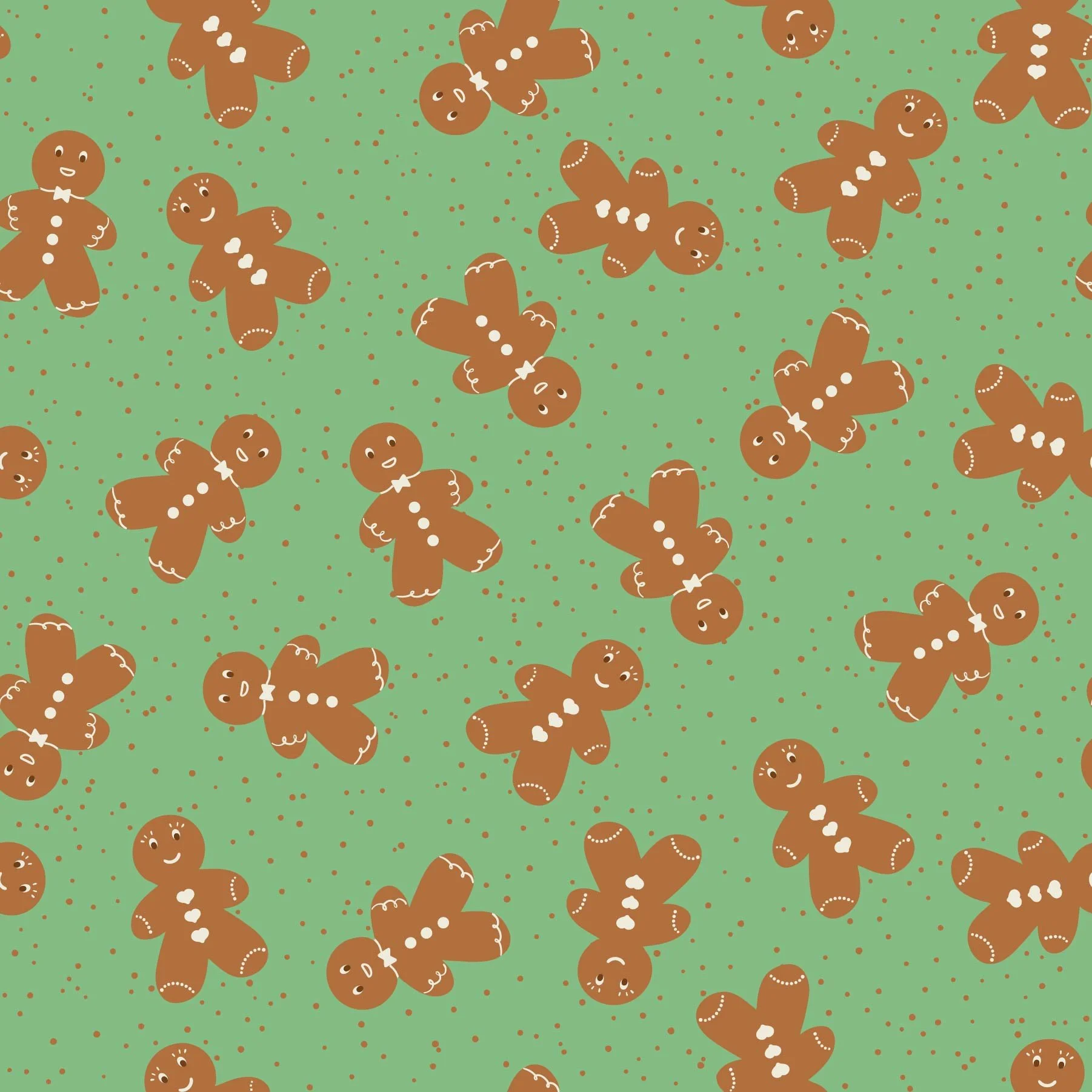 Gingerbread Cookies Plain on light green.jpg