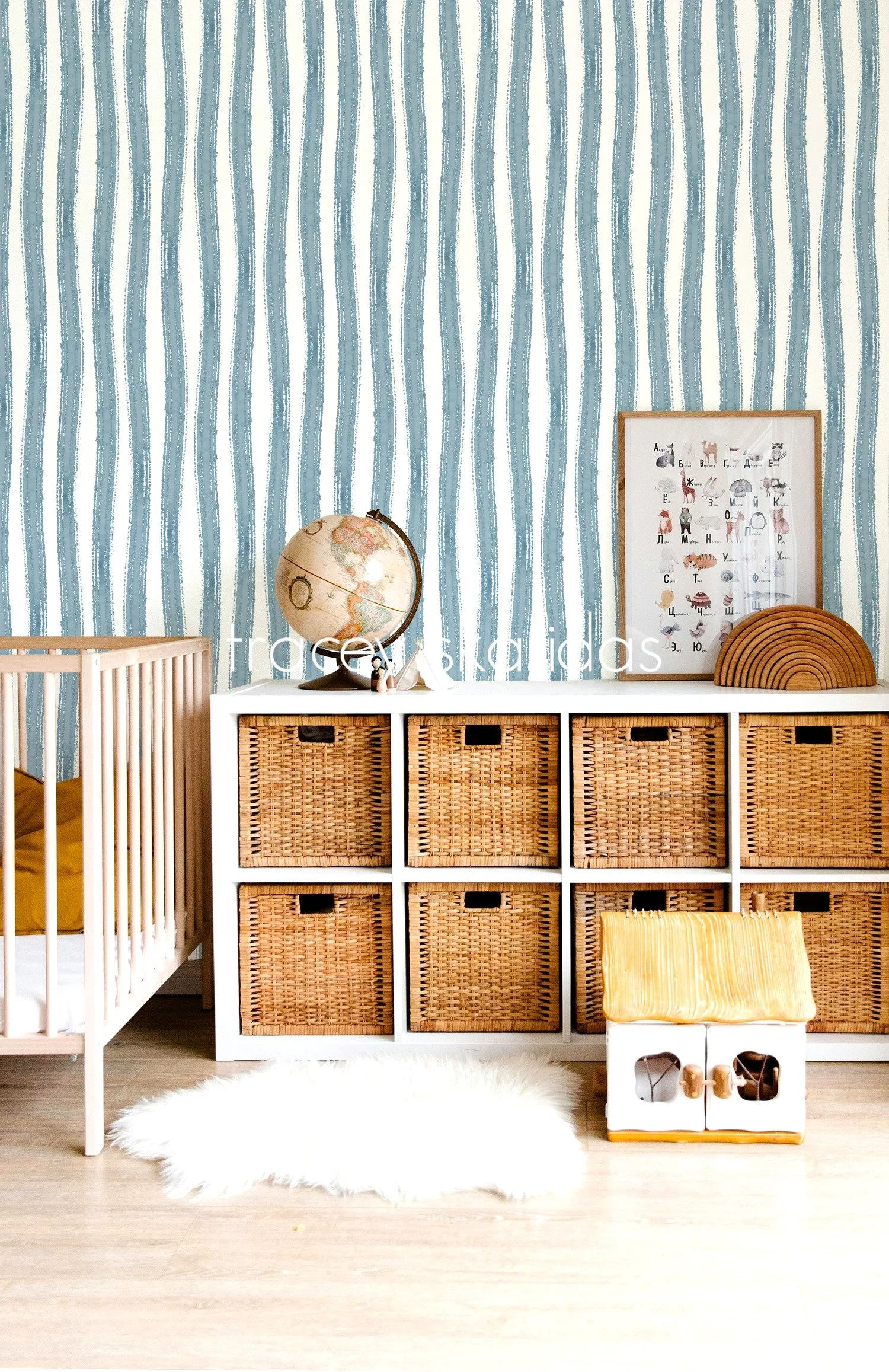 watercolor-washy-stripes-denim-nursery-with-globe.jpg