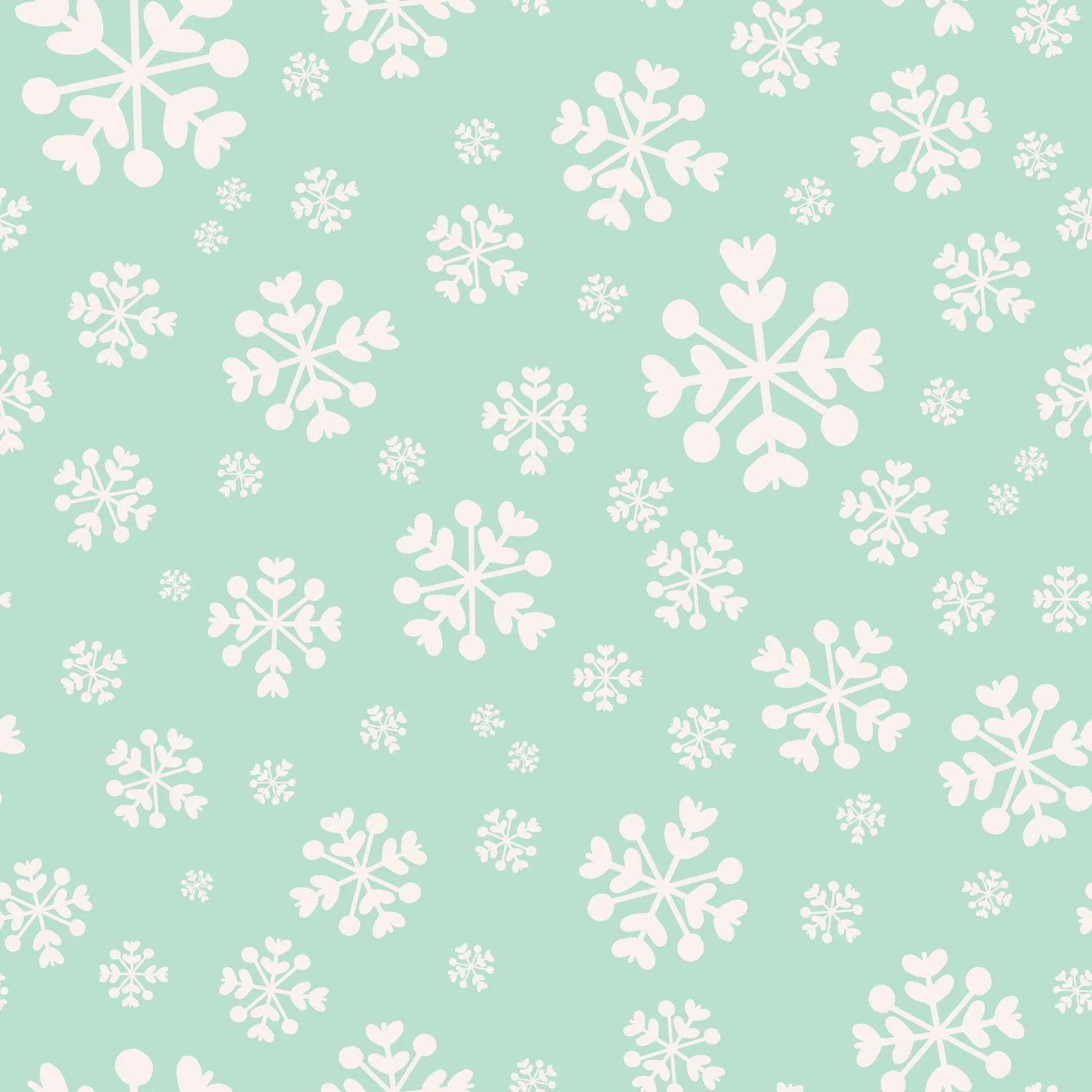Snowflakes on Mint.jpg
