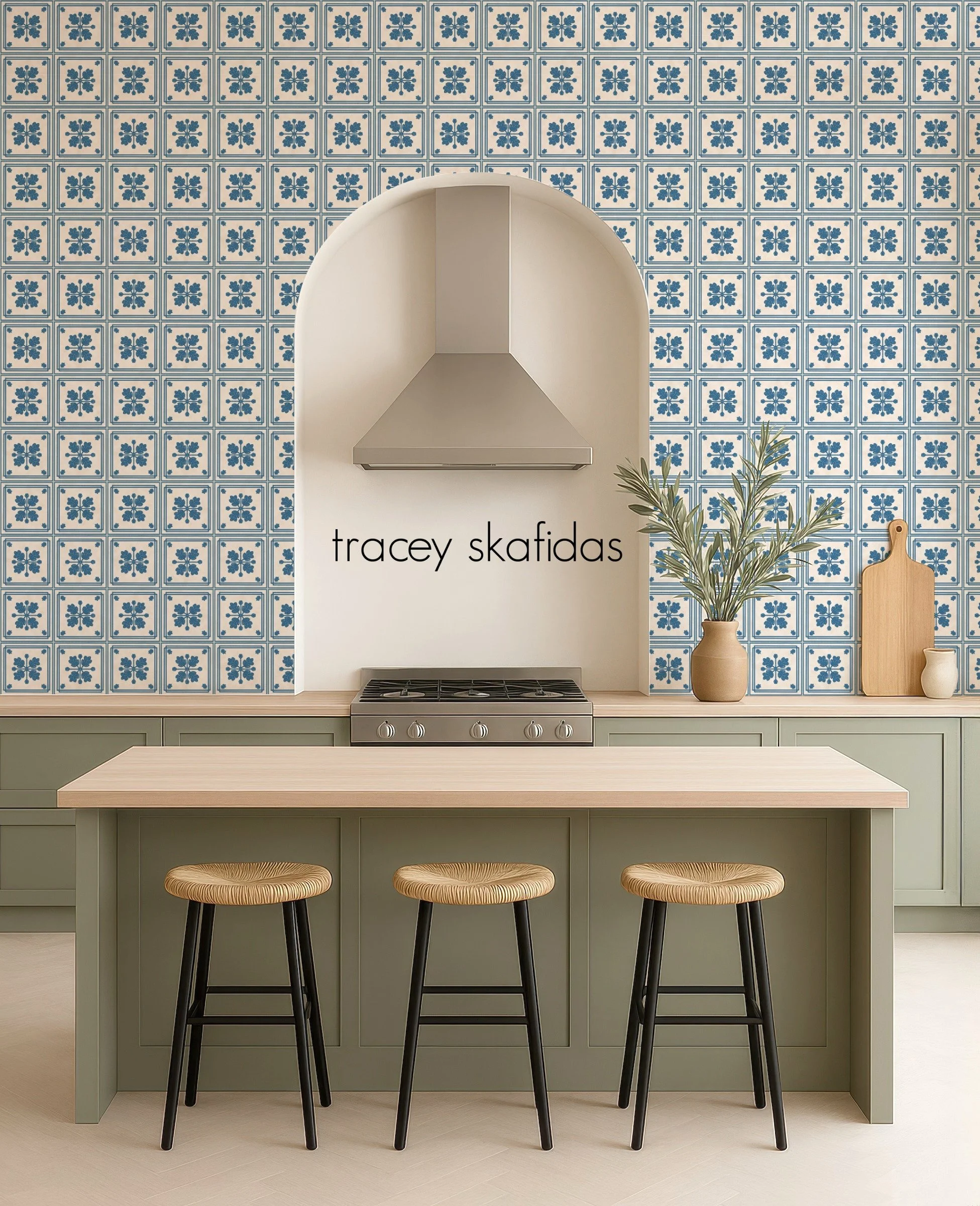 leaf-tile-blue-kitchen-mediterranean-style.jpg