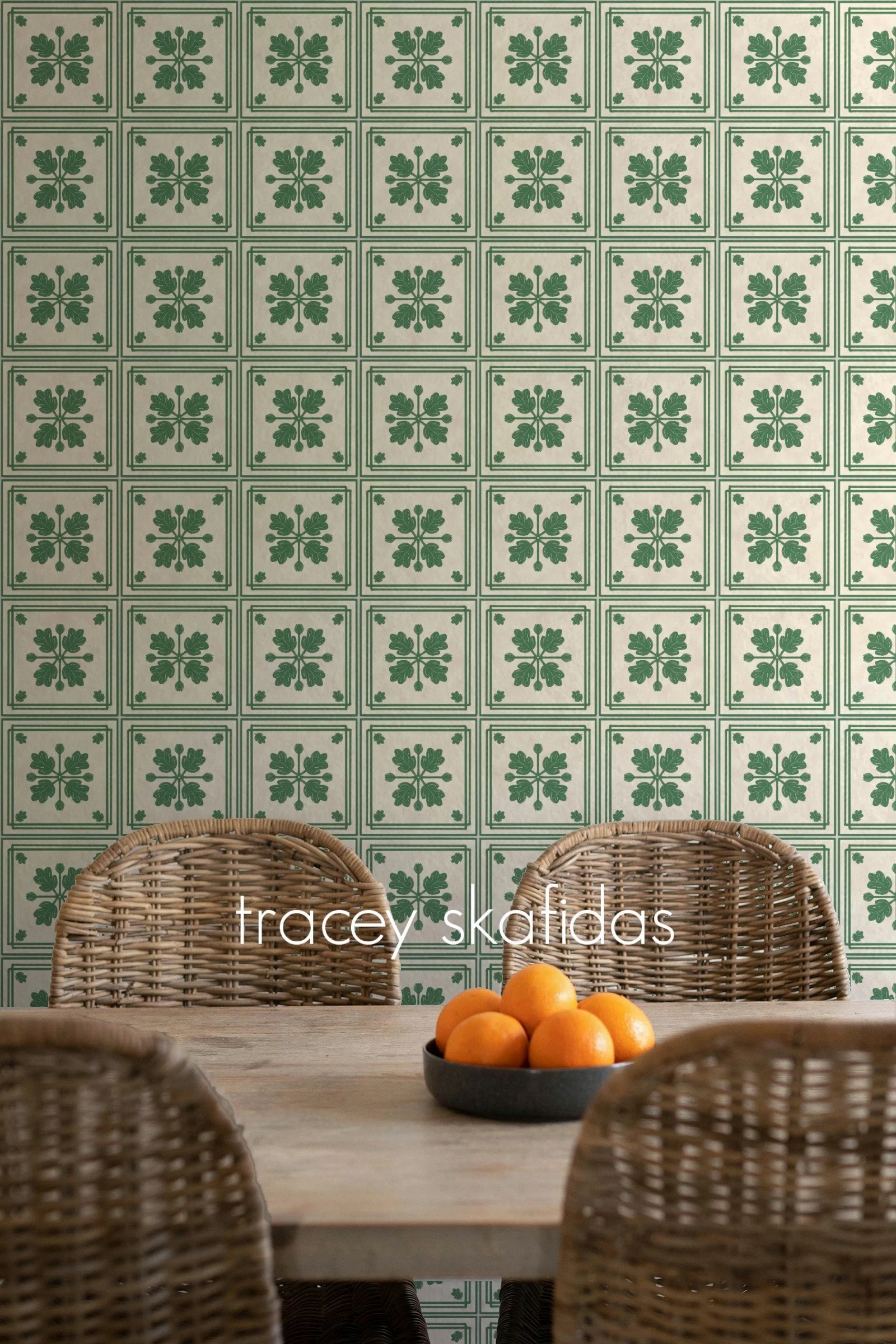mediterranean-leaf-tile-jade-green-dining-room-with-wicker-and-oranges.jpg