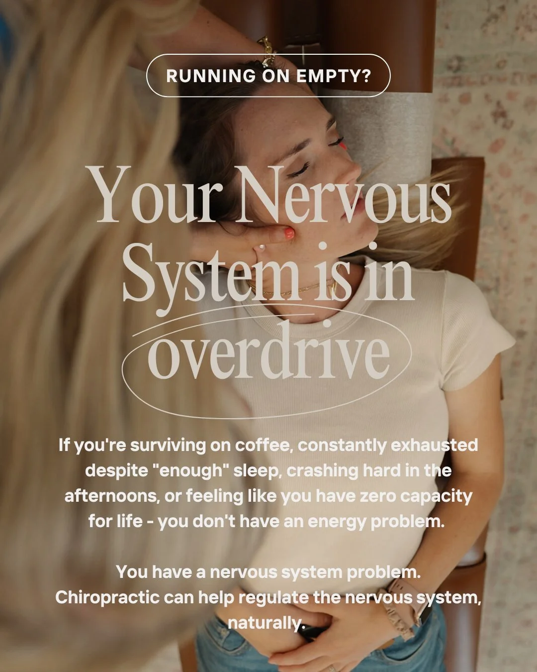 Running on empty? Your nervous system might be stuck in overdrive. ⚡

If you're surviving on coffee, constantly exhausted despite "enough" sleep, crashing hard in the afternoons, or feeling like you have zero capacity for life - you don't h