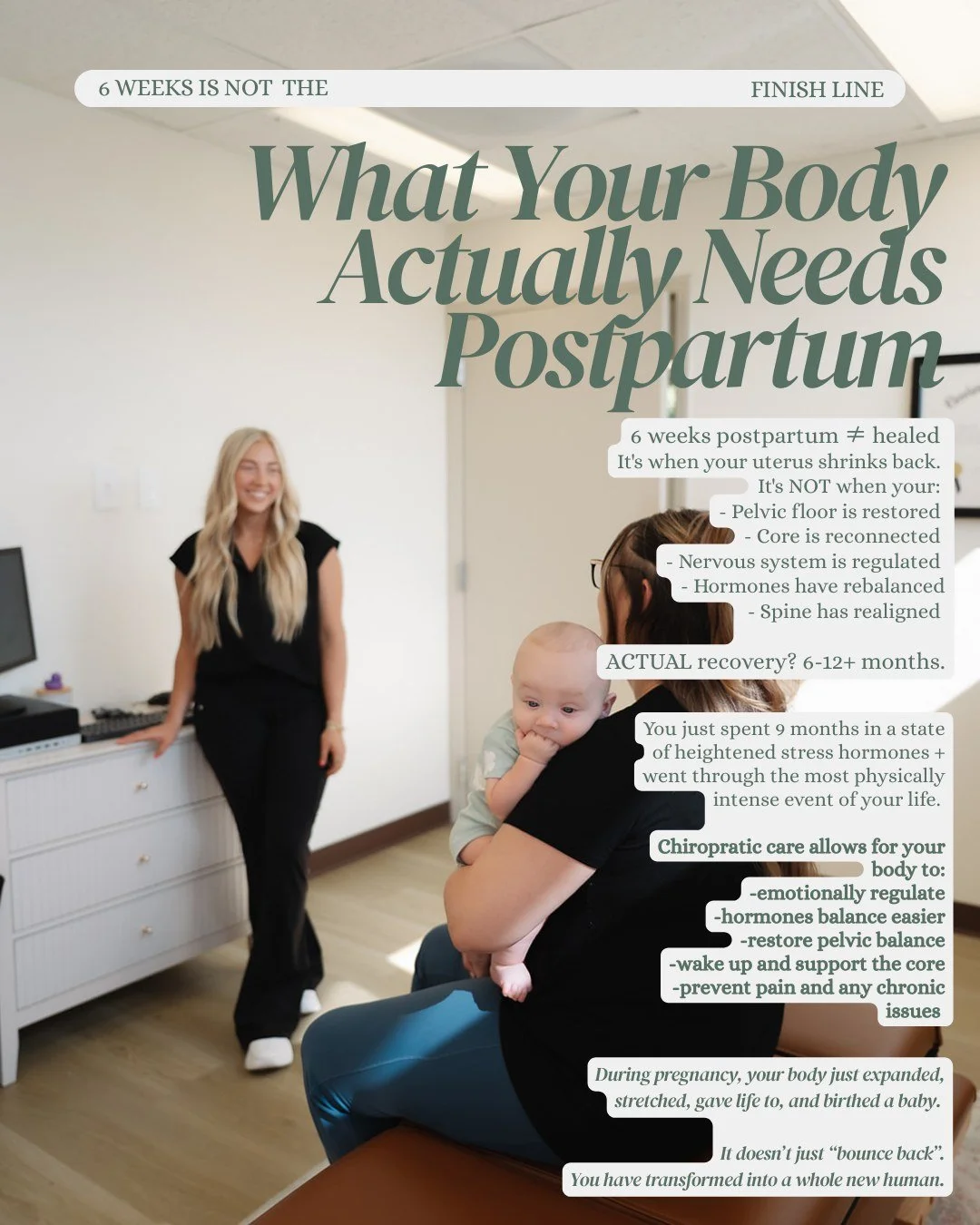 You've been lied to about postpartum recovery.

"Six weeks and you're cleared!" they say. 
As if your body just magically returns to its pre-pregnancy state. As if nine months of massive physical transformation and the most intense event of
