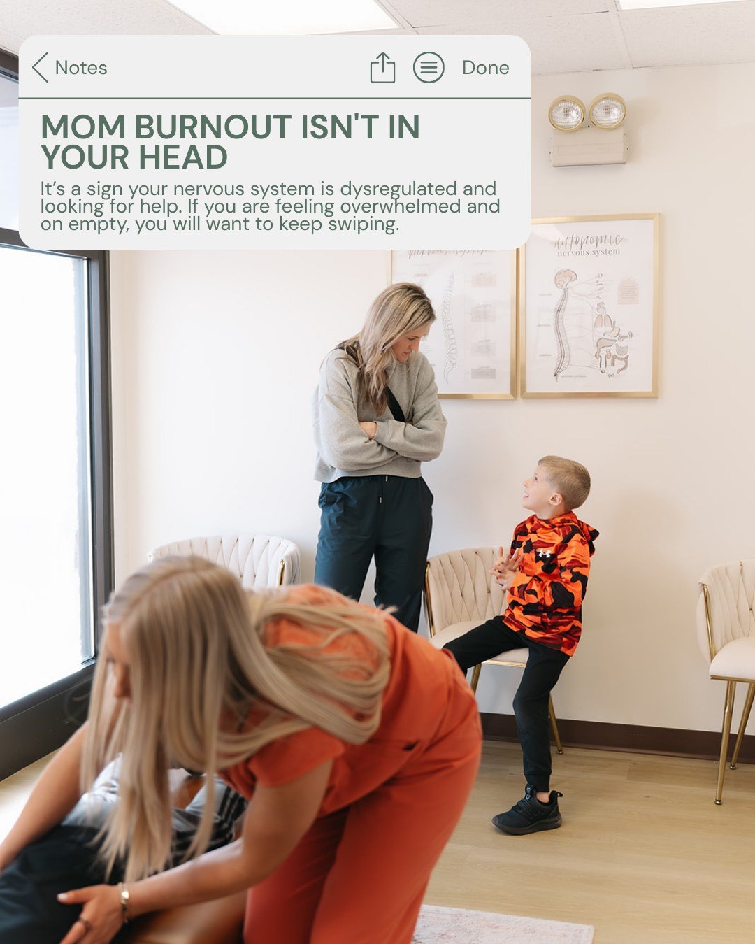 If you're exhausted no matter how much sleep you get, have zero patience left, can't remember the last time you felt like yourself, and your body is in constant pain - this isn't "just being a mom."

This is a sign of nervous system depleti