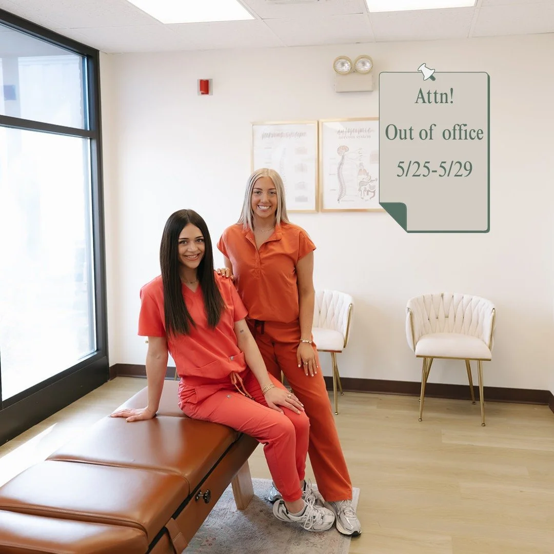 ✨ Align family!!! A quick scheduling reminder! ✨

We will be closed May 25th&ndash;May 29th. As we prepare for time away, we want to make sure we can continue serving your family and supporting your health goals before the break.

If you&rsquo;ve bee