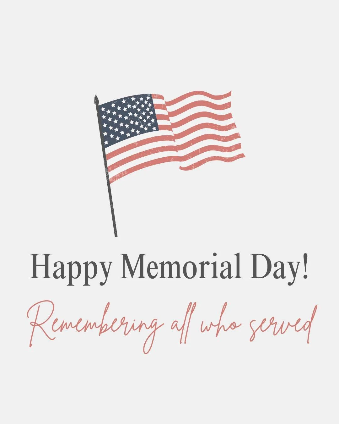 Today we pause to remember and honor the brave men and women who made the ultimate sacrifice for our freedom. ❤️🤍💙

We are incredibly grateful for those who have served and for the families who carry both the pride and weight of that sacrifice ever