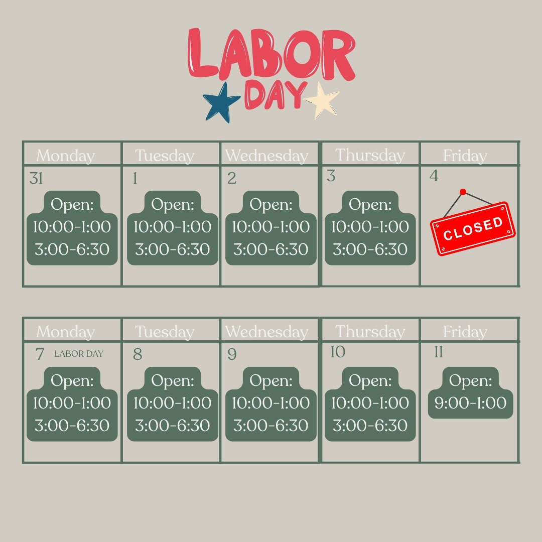 Just a little heads-up so you can plan your week with us! 

We&rsquo;ll be closed Friday, September 4th for the holiday, but we&rsquo;ll be back in the office Monday, September 7th during our normal hours! 

If you need to get your adjustment in befo