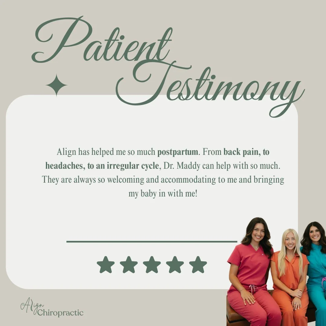 Postpartum moms, this one is for you.

Postpartum is a beautiful season, but it can also come with a body that feels completely different than it did before. Back pain. Headaches. Changes in your cycle. Feeling like you&rsquo;re still trying to find 