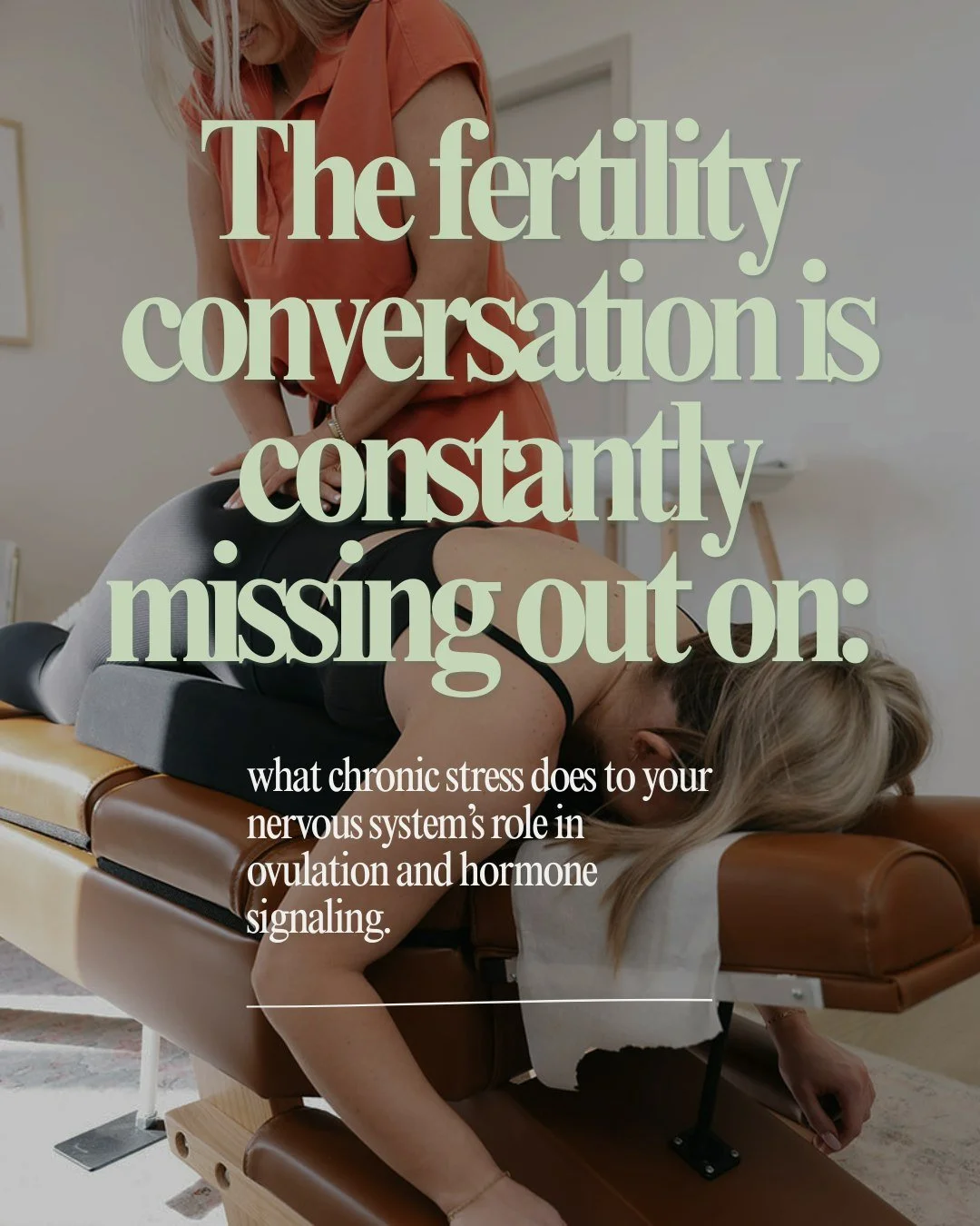 Let's talk about something that doesn't get discussed enough in fertility conversations: chronic stress and the nervous system's role in ovulation and hormone signaling.

When your body perceives chronic stress, it prioritizes survival over reproduct