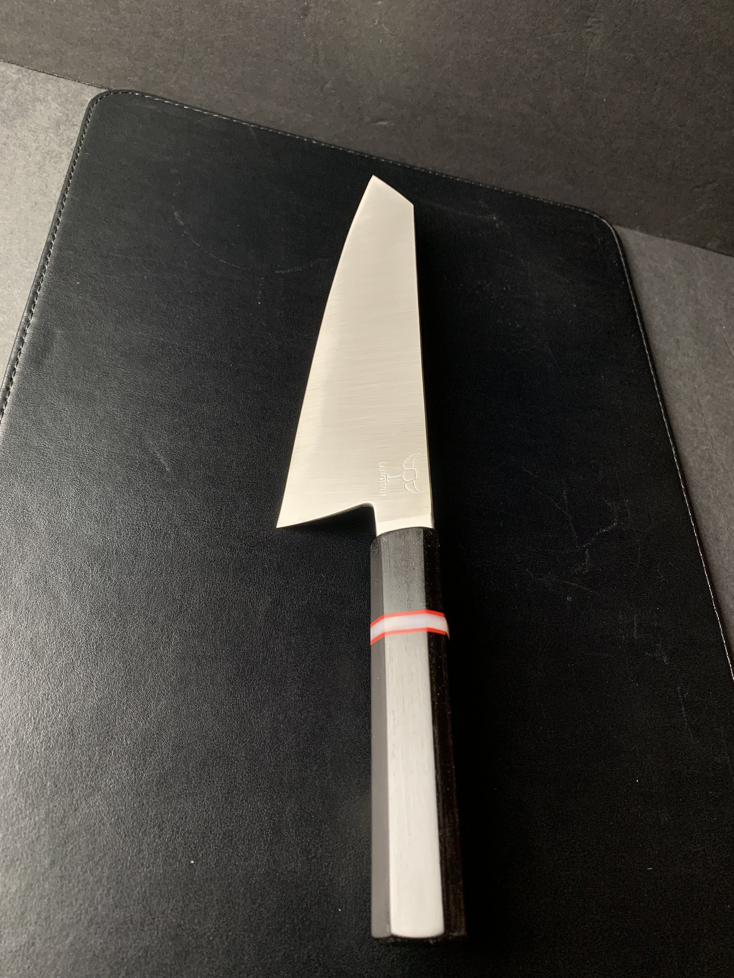 9 inch chef AEB-L stainless 61 hrc African blackwood handle