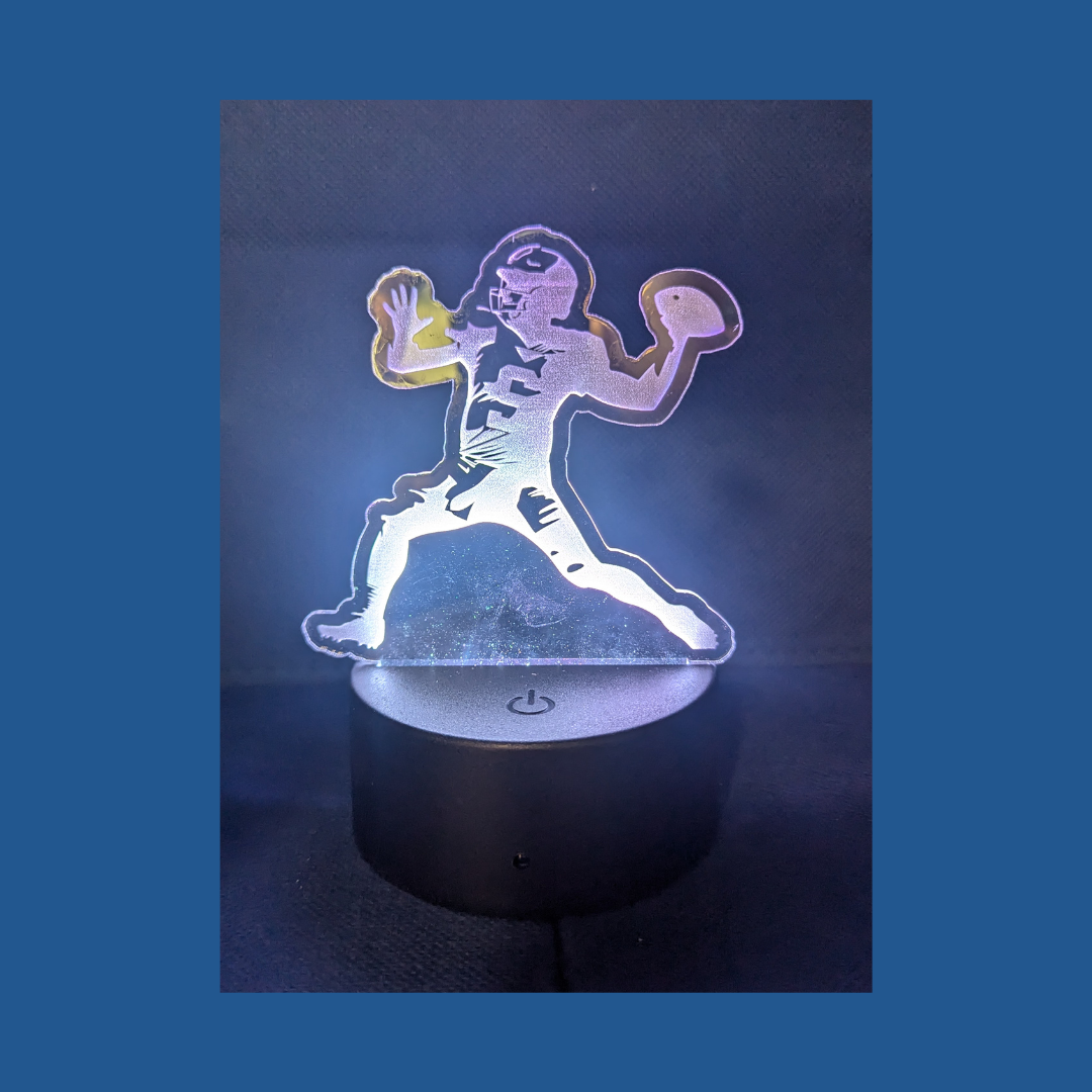 Night Light - Football Player Throwing