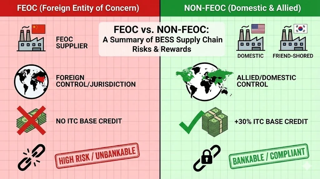 Blog 4: Why "Non-FEOC" is Now the Most Critical Spec Sheet in US Energy Storage