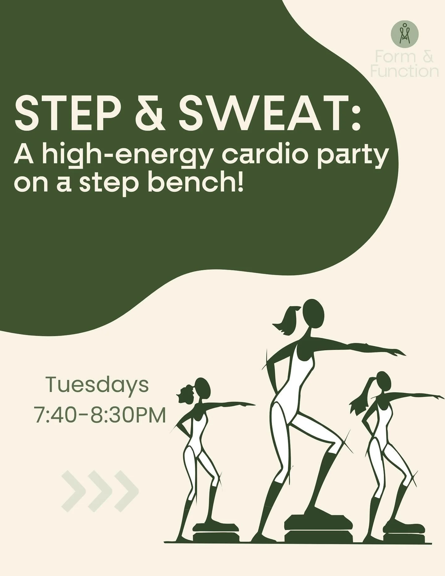 🔥 Step &amp; Sweat is here! 🔥

Join us every Tuesday with Romina from 7:40&ndash;8:30pm starting next week for a high-energy cardio party on a step bench. This fun, full-body workout blends cardio moves with strength intervals to boost endurance, t