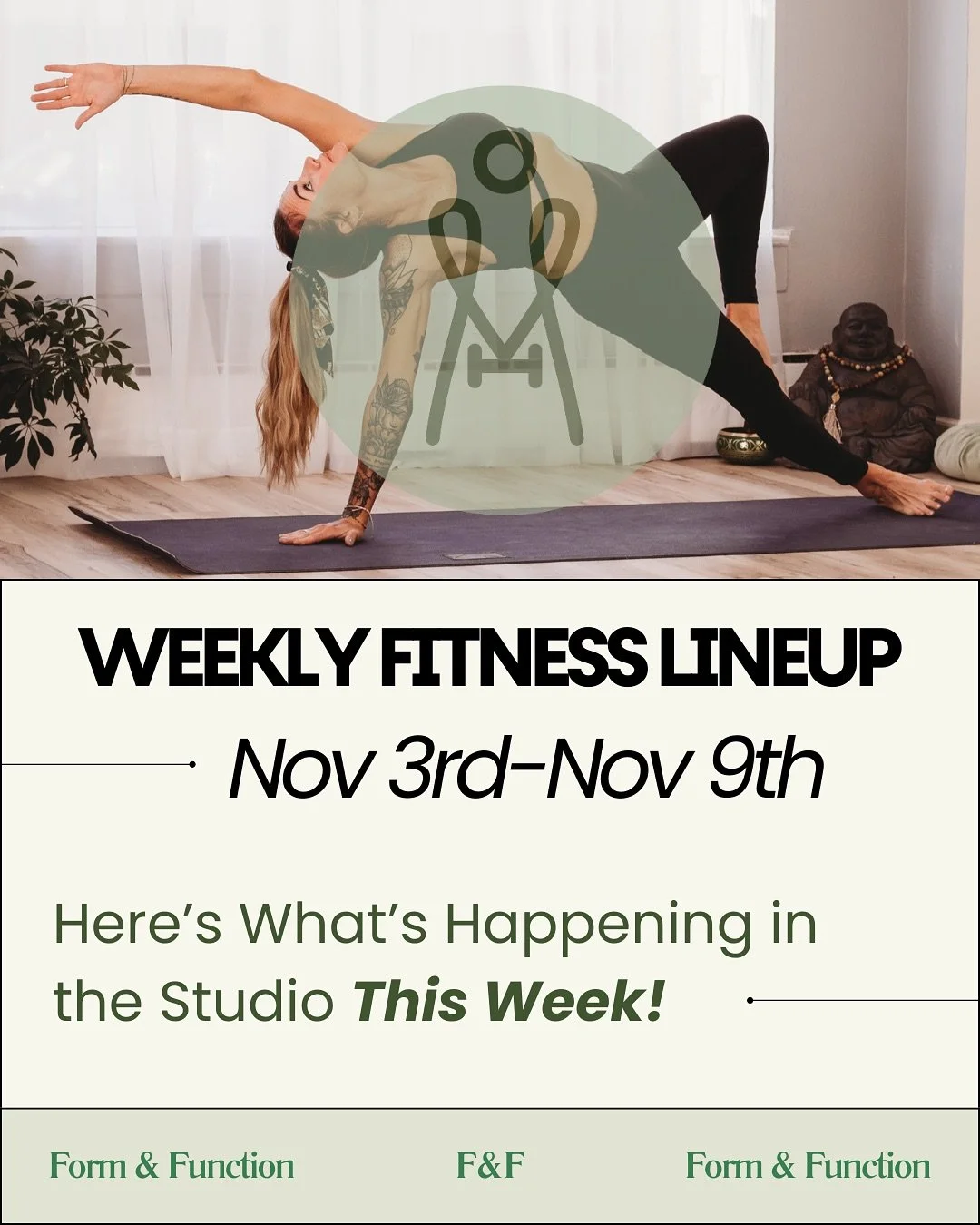 Ready to move, sweat, and flow this week? 💦💃 Check out our weekly class schedule &mdash; from Barre to Pilates, Strength, and Dance Fit &mdash; we&rsquo;ve got something for everyone! 🌈 
Bring your best energy and let&rsquo;s make this week strong