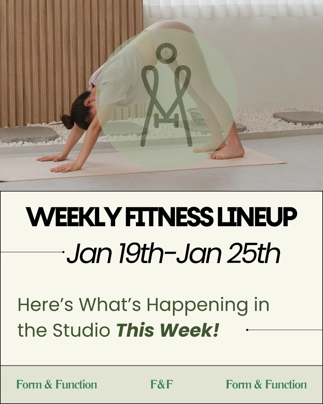 Our Jan 19&ndash;25th group fitness class schedule is up ✨ We&rsquo;re loving the January energy and can&rsquo;t wait to see you in class !!  
📌 Schedule update on Tuesdays: ☀️ Morning classes will now be taught by Liann 🌙 Evening classes will be t