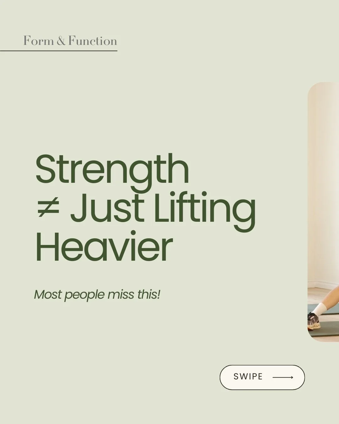 Getting stronger isn&rsquo;t just about lifting heavier.
It&rsquo;s also about how you move, how you recover, and how you support your body along the way. 
Strength looks different on everyone and every step forward counts💪
Save this for a reminder 