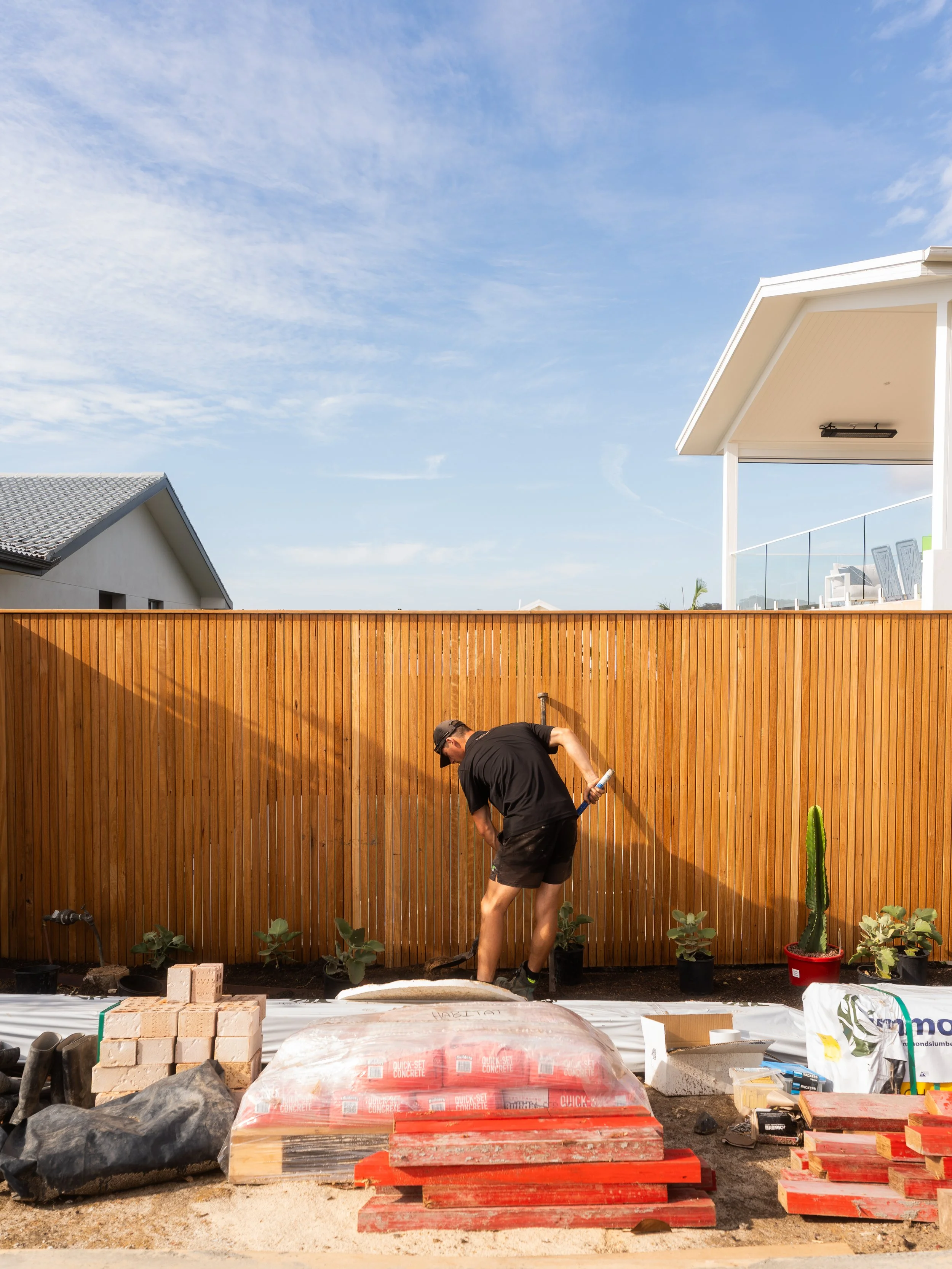 Central Coast landscape design and construction project