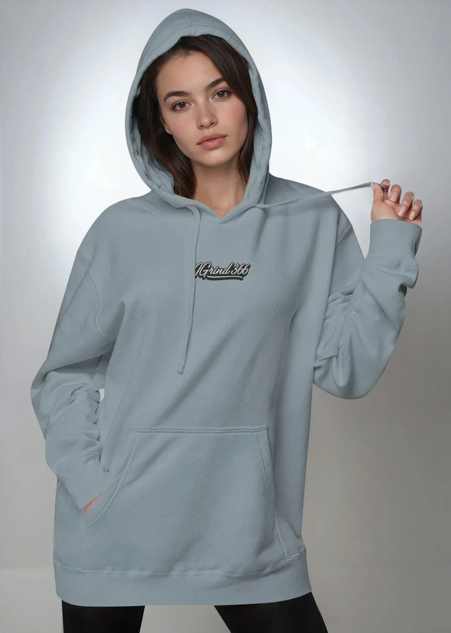 IGrind 366 unisex pigment slate blue vintage hoodie athleisure streetwear