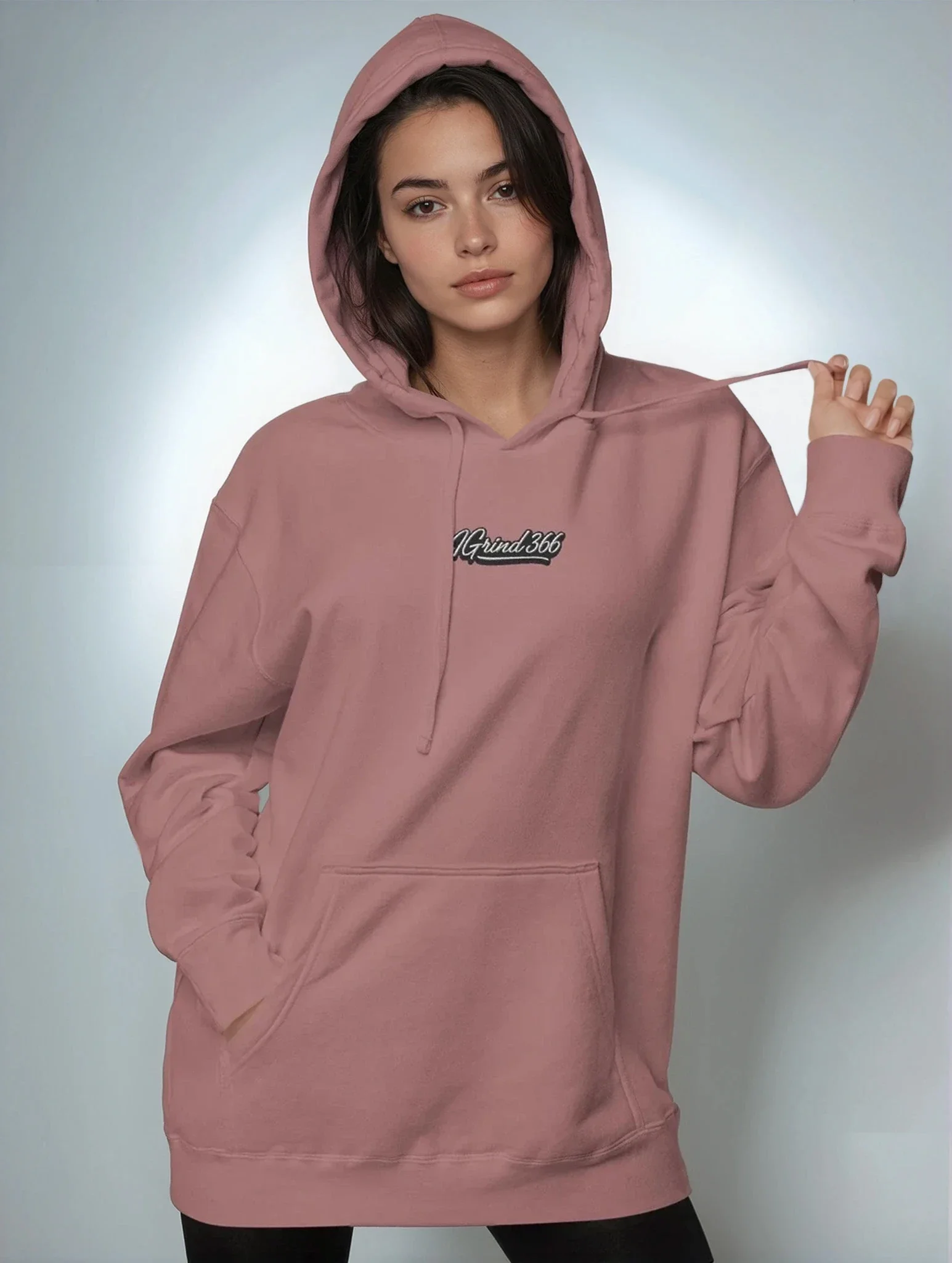 IGrind 366 unisex pigment maroon vintage hoodie