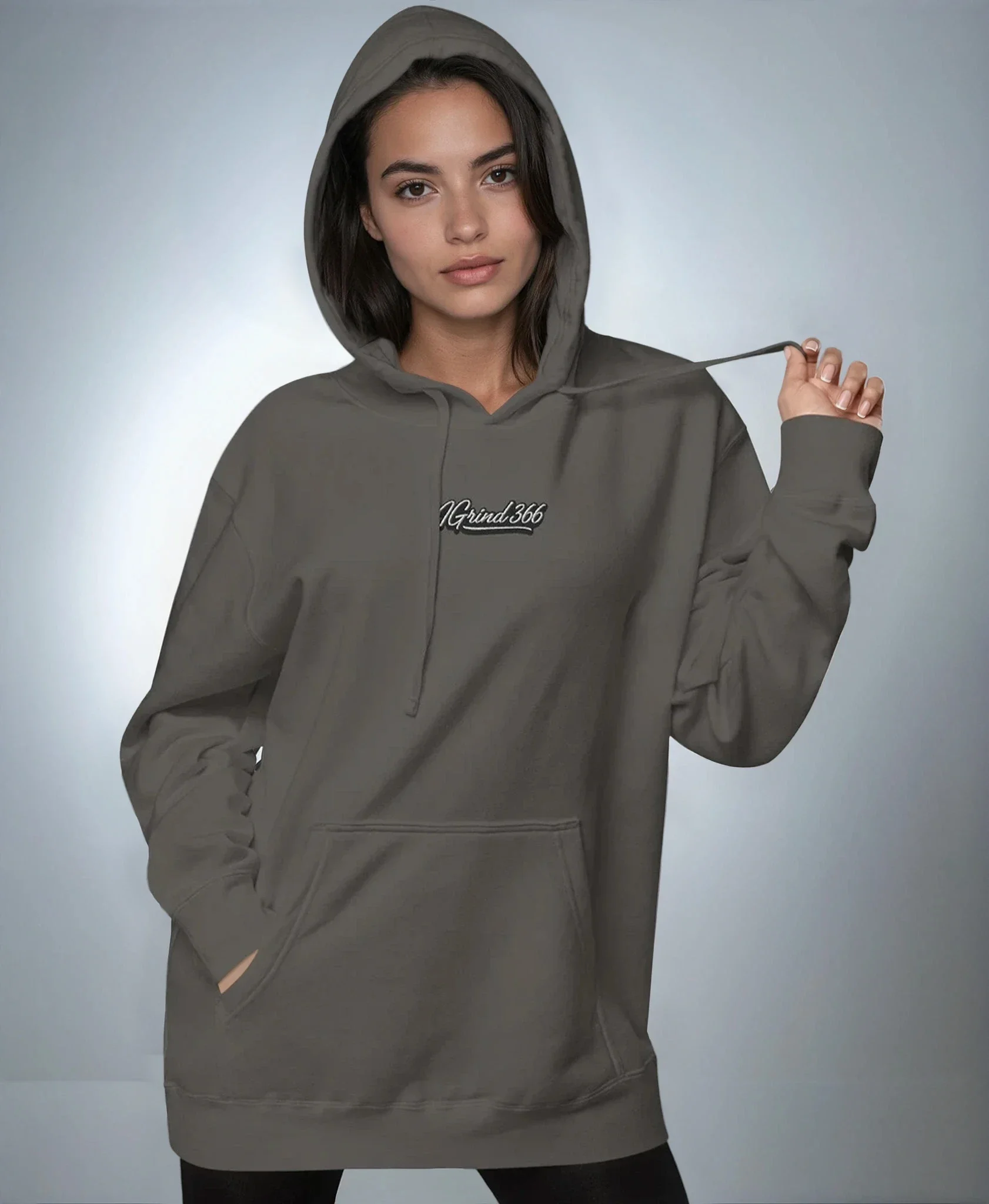 IGrind 366 unisex pigment vintage black vintage hoodie