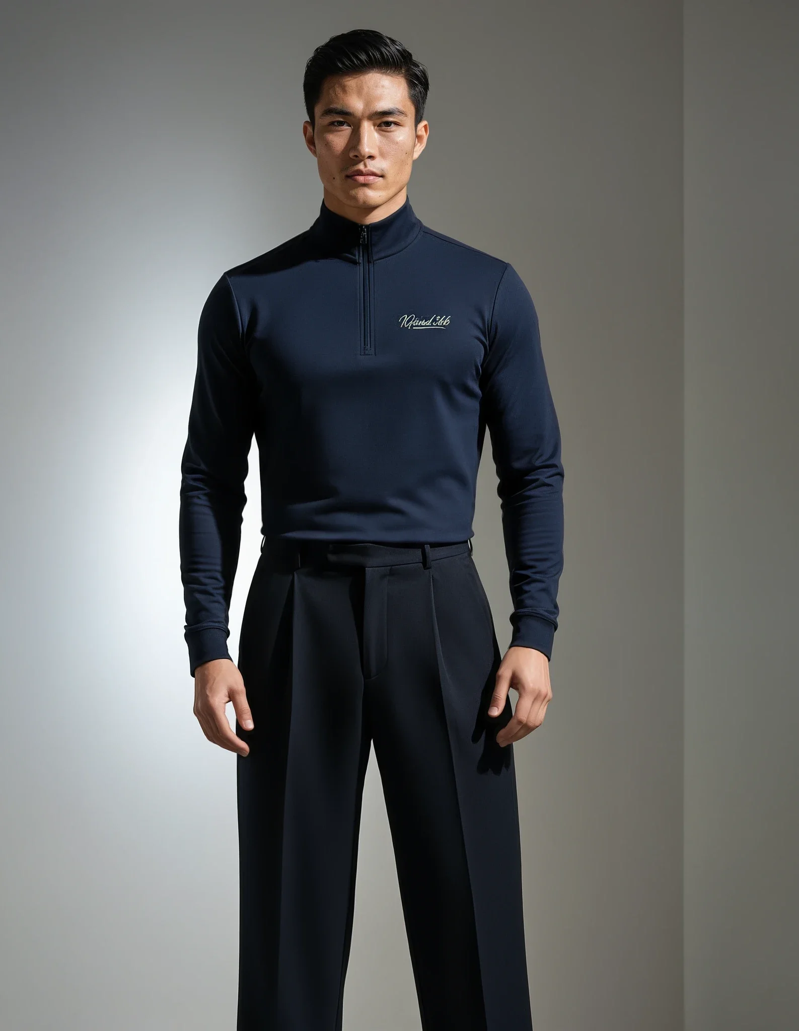 IGrind 366 true navy blue lightweight quarter-zip pullover unisex athleisure streetwear