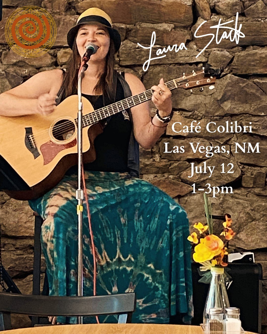 New gig announcement! Save the date! Join me at Caf&eacute; Colibri on Saturday, July 12 from 1-3 PM for an unforgettable afternoon of live folk music and original songs from my upcoming album, Wild Woman Sage Spirit. Enjoy great food, drinks, and he