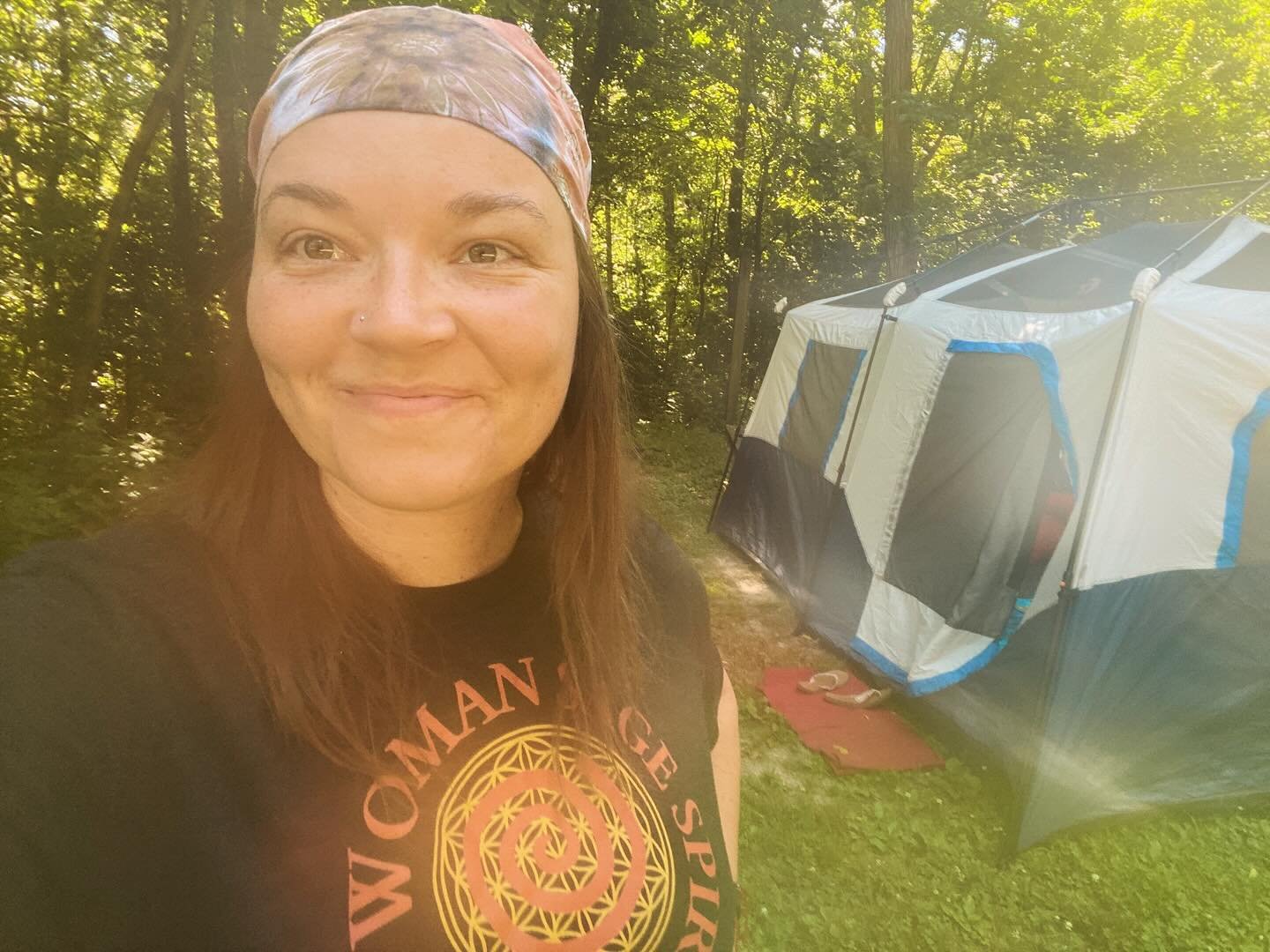 Wild Woman Sage Spirit swag! My album shirt out in the wild! I am on my last driving day back home. I had some good stops along the way, including this cute campsite @ Babler State Park in Missouri. State Parks are the best. And&hellip; I&rsquo;m rea