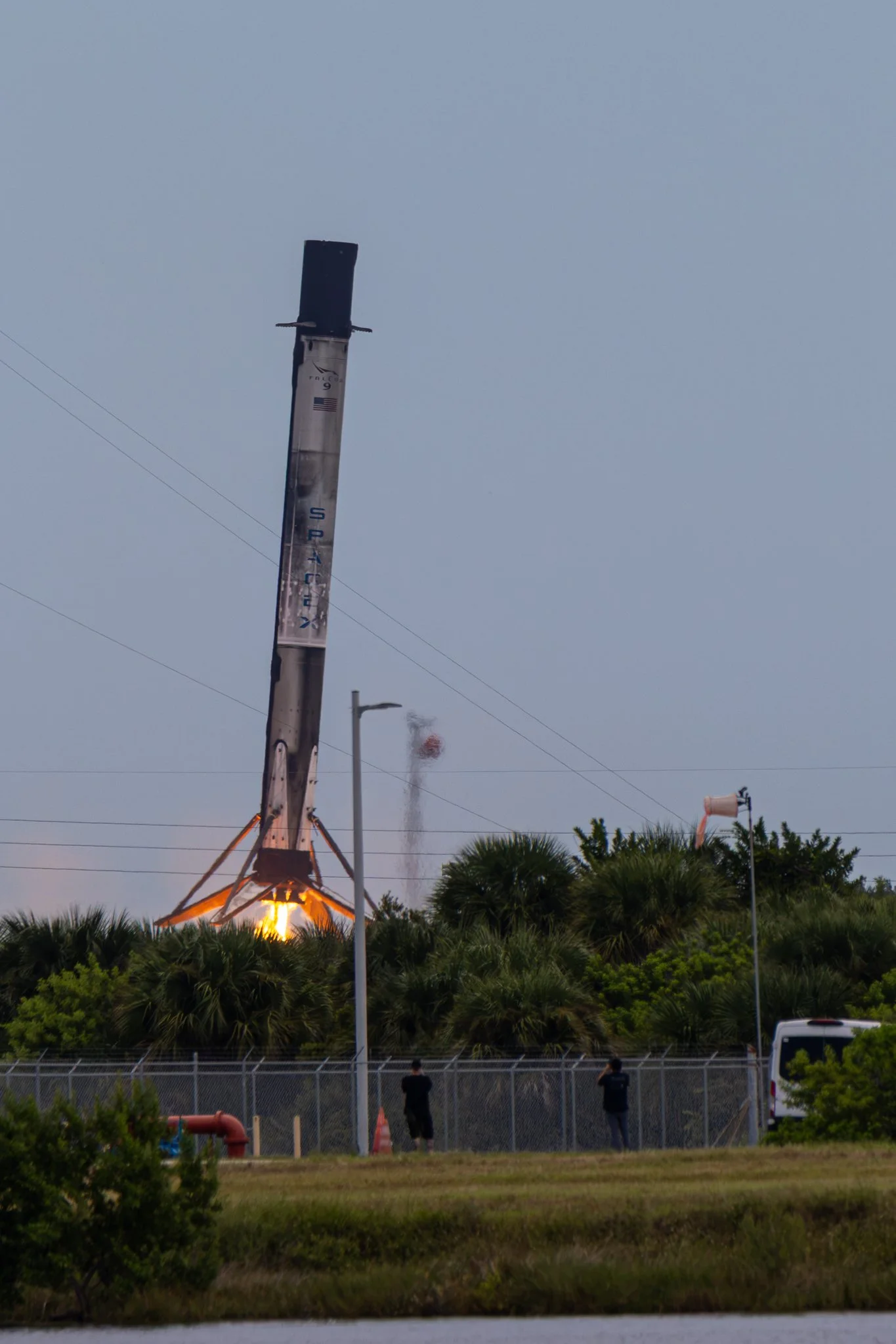 Booster Landing People for Scale Vertical