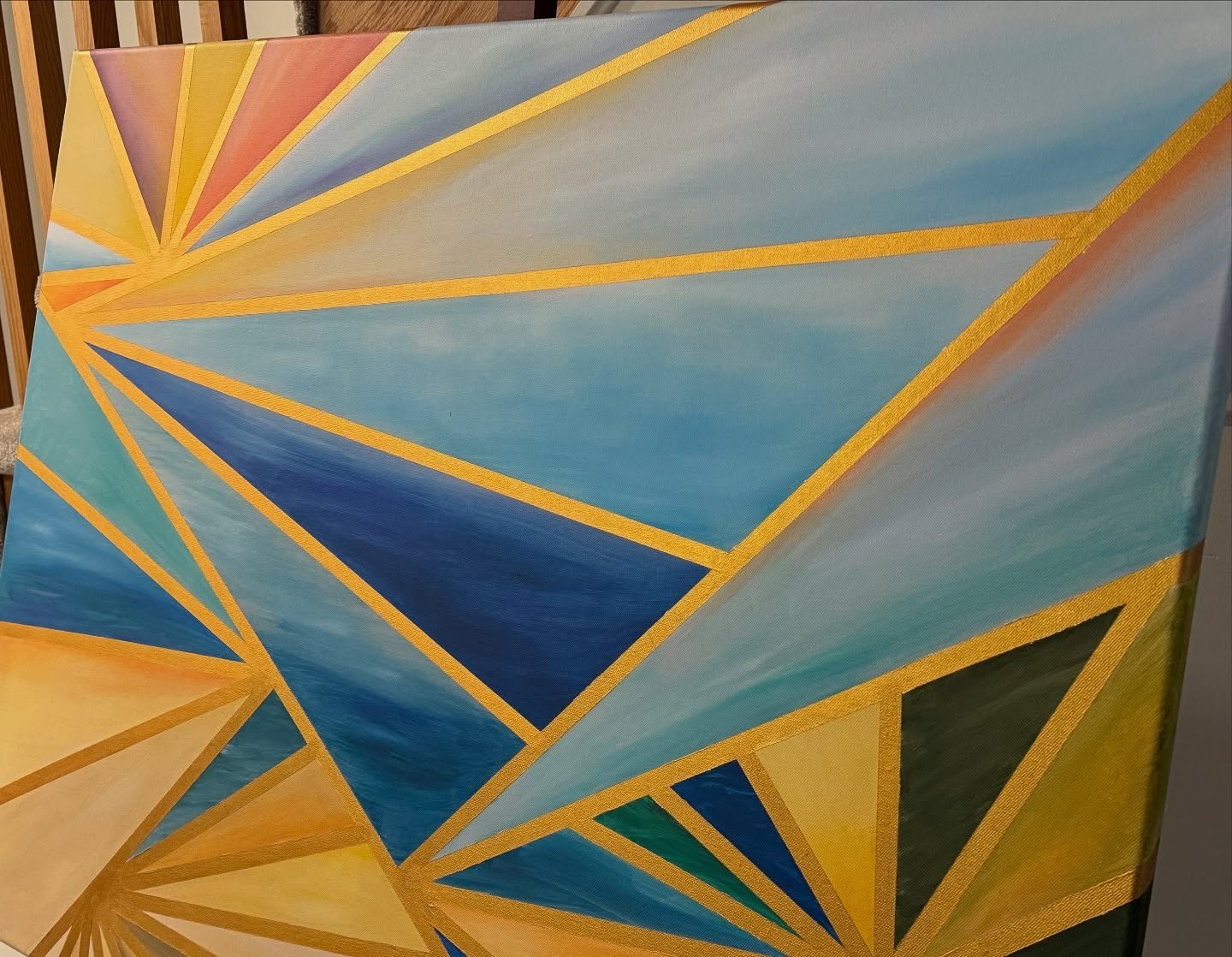Years have passed but those flashes of familiar have not lost their strength. On any random day you&rsquo;d give anything just to feel that bit of earth beneath your feet again. 

Postcards from home - SOLD
2024
acrylic on canvas
30 x 40 inches

#pos