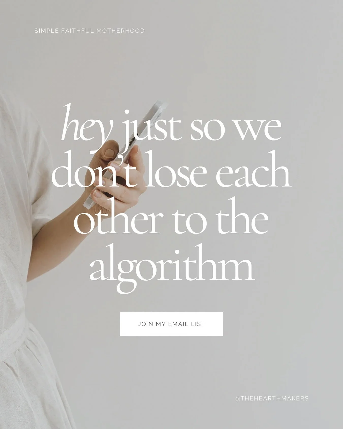 Instagram&rsquo;s great and all&hellip; until the algorithm forgets we&rsquo;re friends 😅 And I don&rsquo;t wanna lose you&hellip;.

So I started an email list (well for some time now): my little behind-the-scenes letters from a city mum learning to