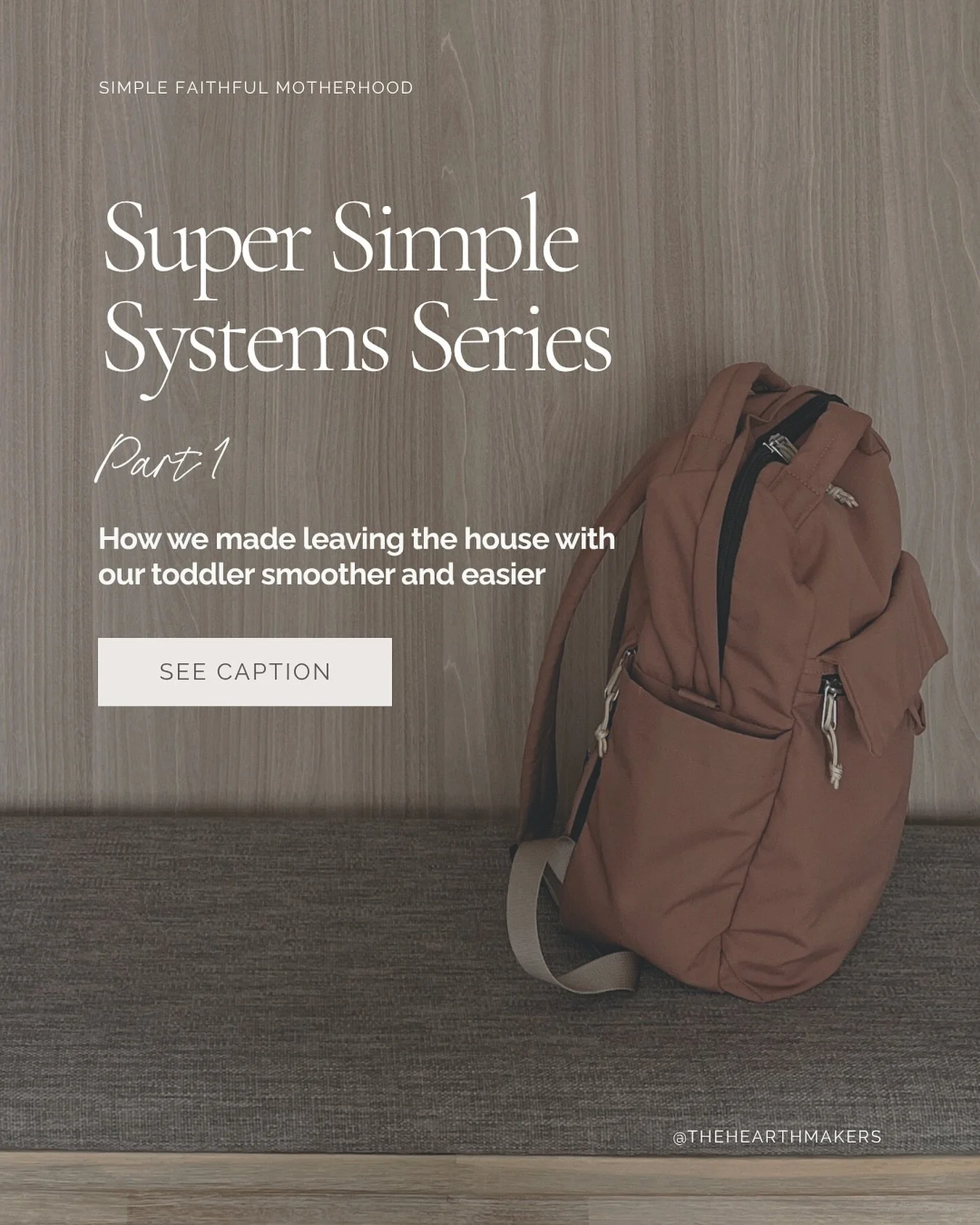 You know that mad scramble before leaving the house? Hunting for snacks, wipes, pieces of clothing (and maybe your sanity)? 

Yeah I decided I was done with that a while ago! 

My husband and I came up with a ridiculously simple system. And here it i