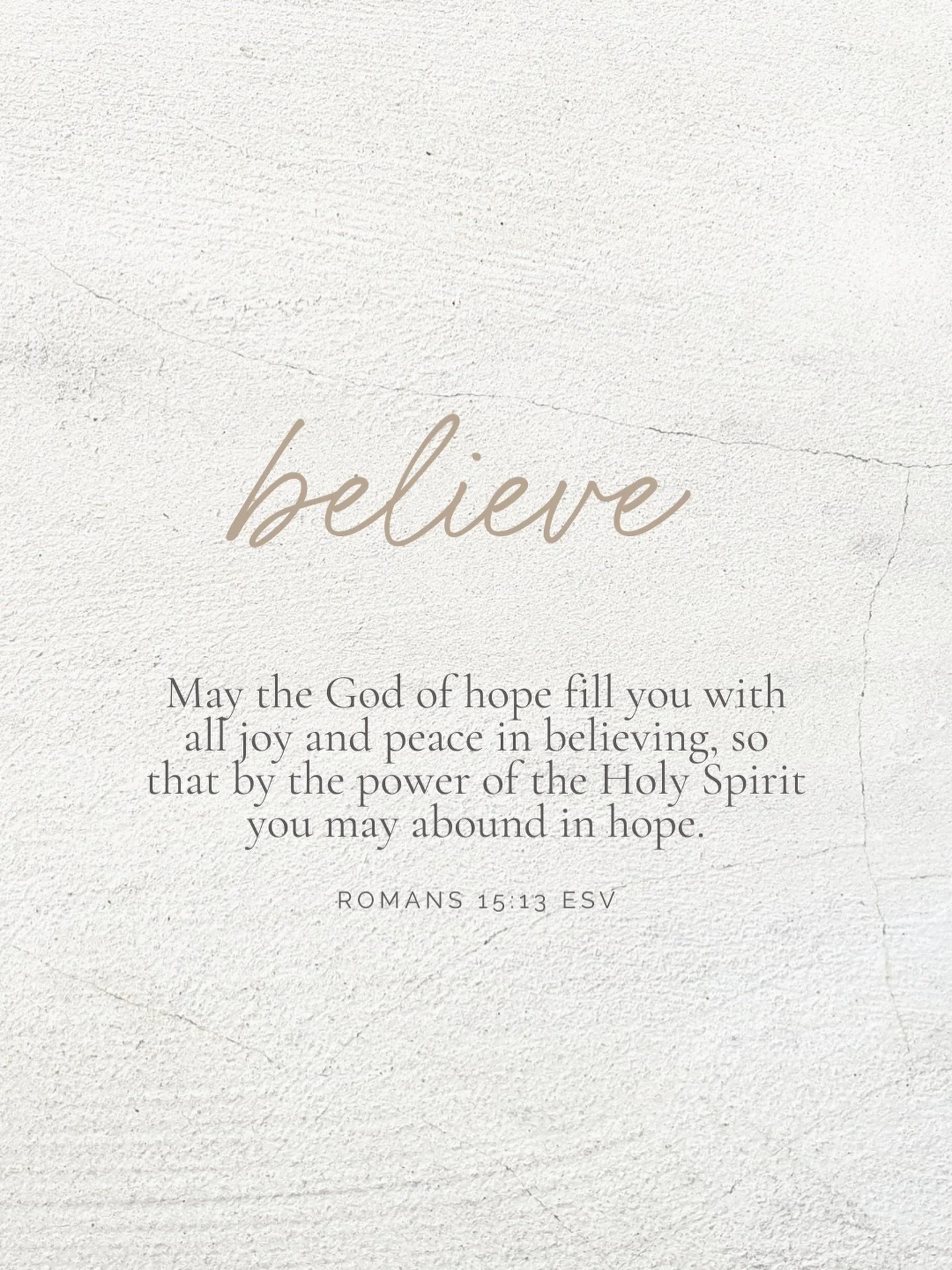I&rsquo;ve got a little testimony to share 🤍

Last week, I was listening to a podcast while running errands, and the speaker signed off with Romans 15:13. It stopped me in my tracks. One of those quiet God moments where you just know you&rsquo;re me
