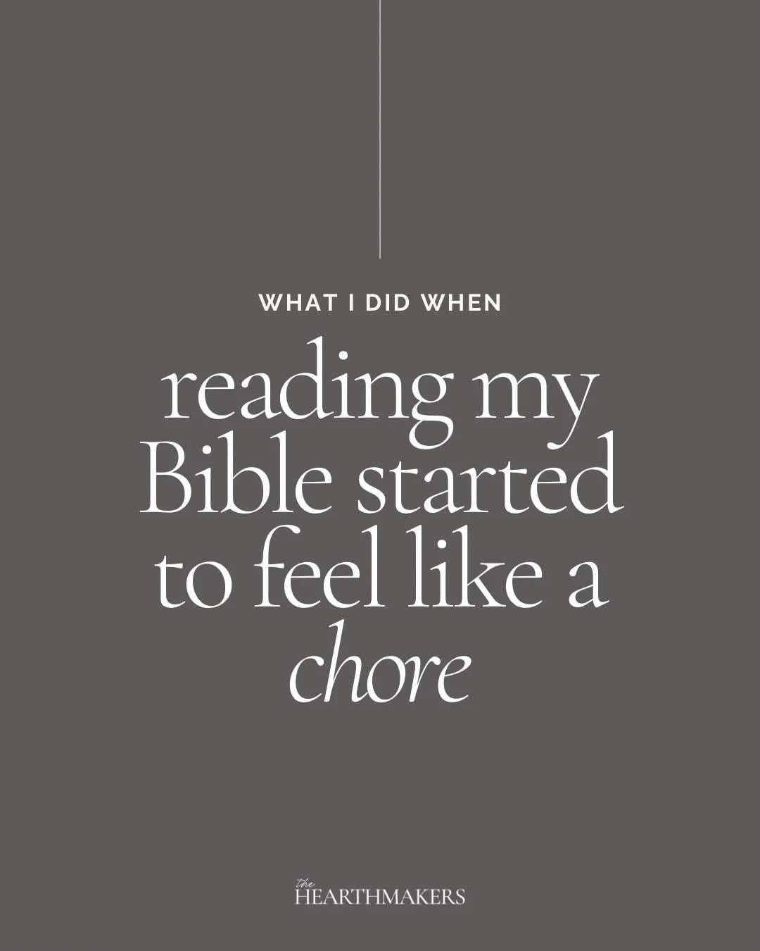 These are the *actual* things I did on the days I didn&rsquo;t feel like reading my Bible. I documented them so that I can share them with you.

I get it - busy mum life and having long extended uninterrupted quiet time / Bible study don&rsquo;t real