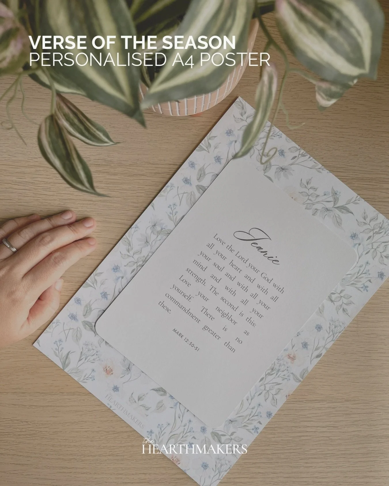 Customisable posters to declare a word over your season, or to encourage someone you love 

https://thehearthmakers.com/shop