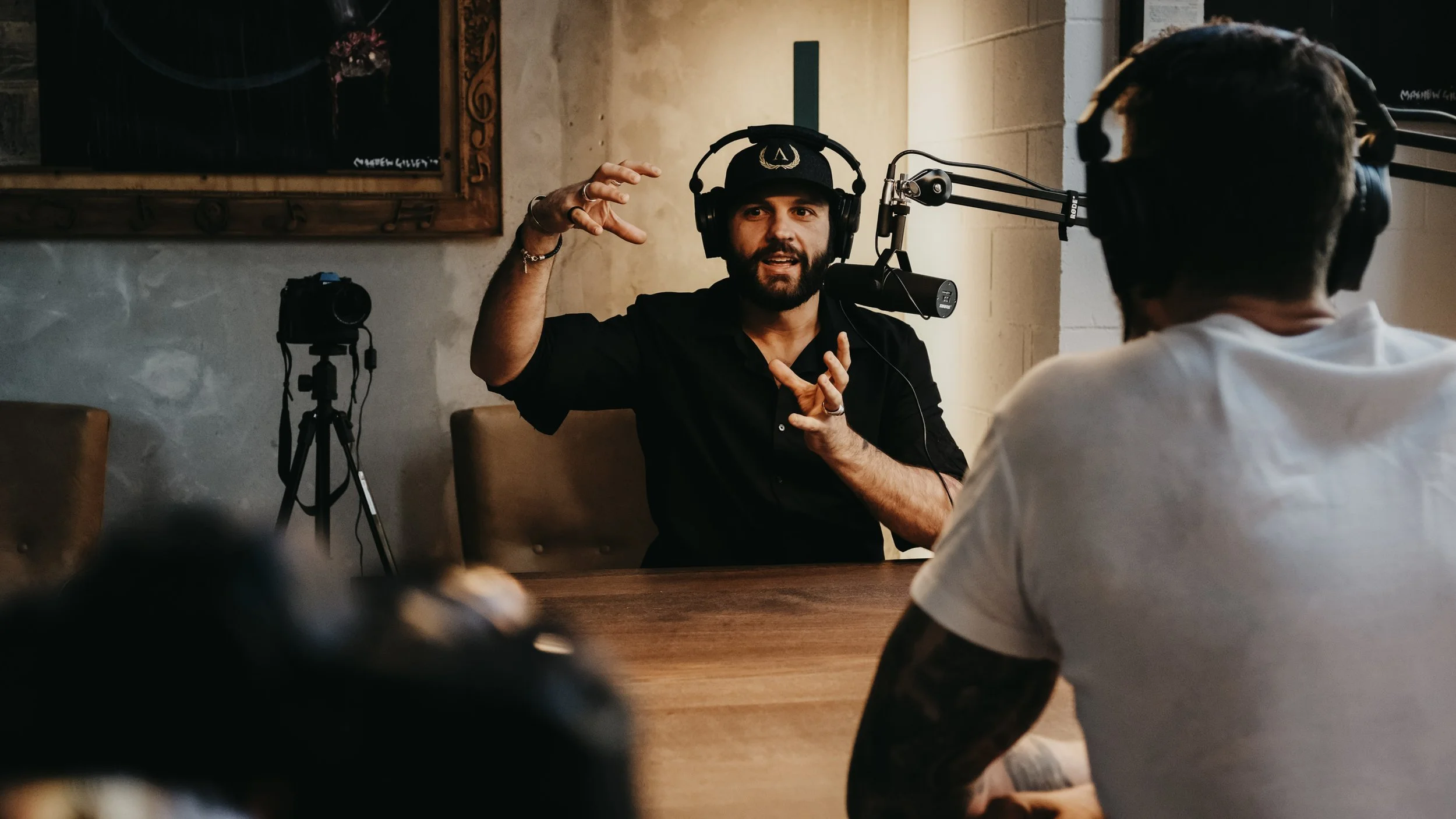 Clayton Idato doing creative podcast dsmtl