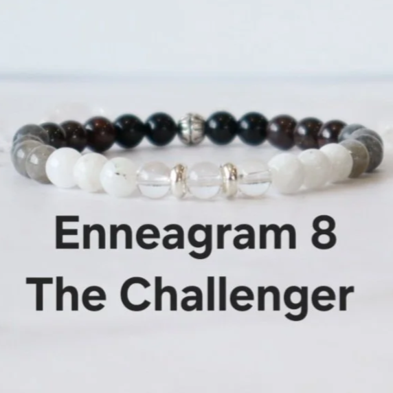 ENNEAGRAM 8 SUPPORT BRACELET:  The Challenger, Self-Development, Personal Growth, Grounding