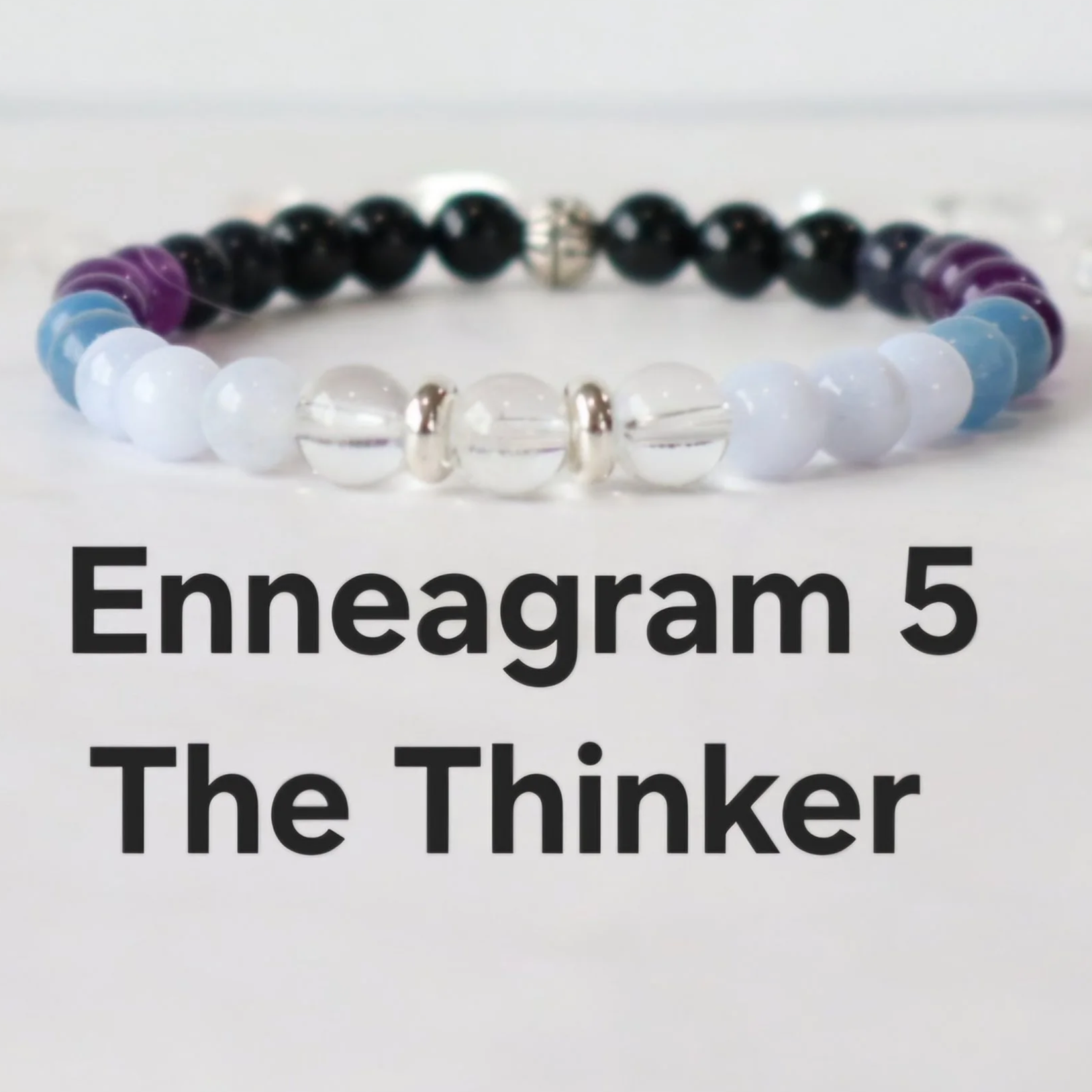 ENNEAGRAM 5 SUPPORT BRACELET:  The Thinker, Self-Development, Growth, Balance