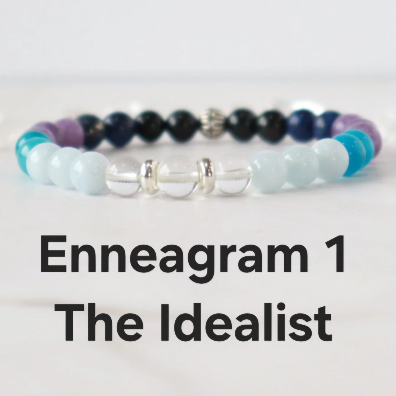 ENNEAGRAM 1 SUPPORT BRACELET:  The Idealist, Self-Development, Personal Growth, Balance