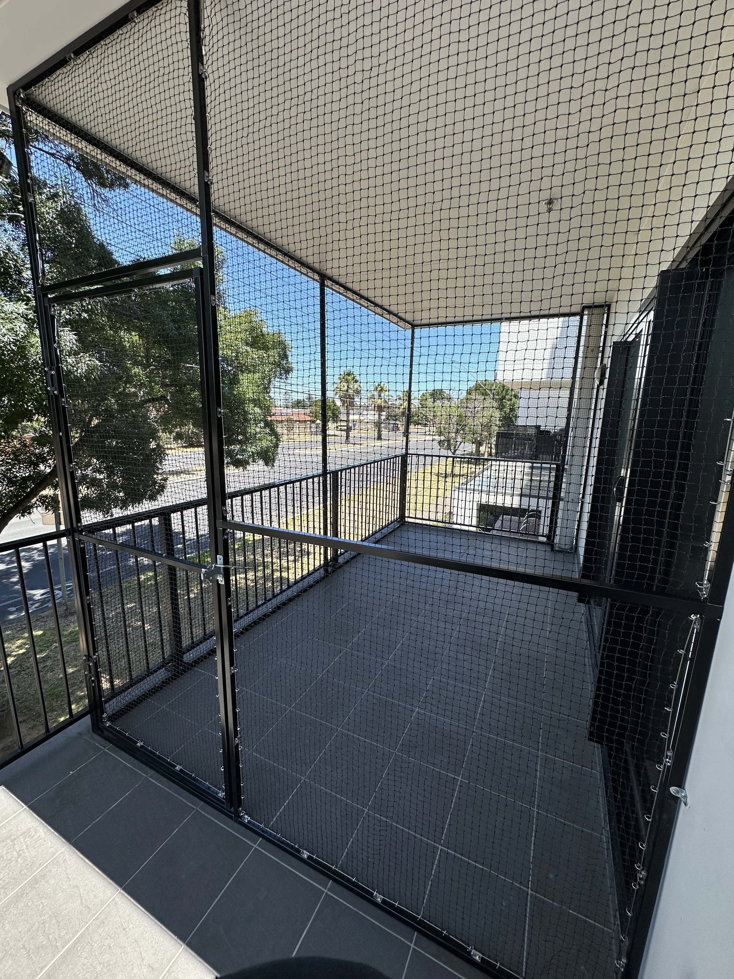 Cat Enclosure using Catnets on Balcony Adelaide