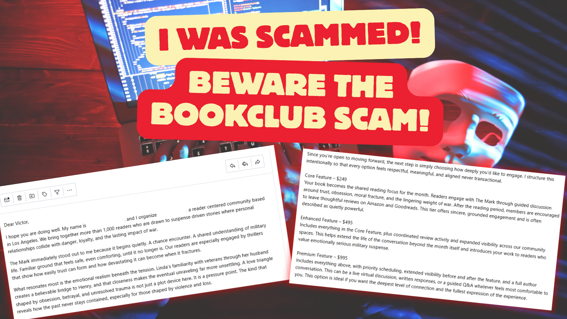 I was Scammed! Writers Take Heed!