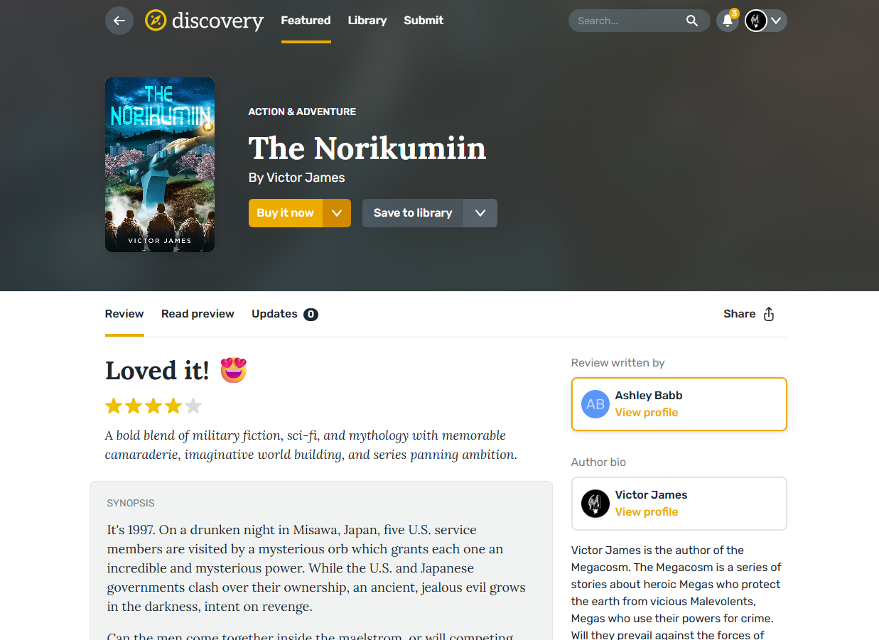 The Norikumiin Reedsy Discovery Review!