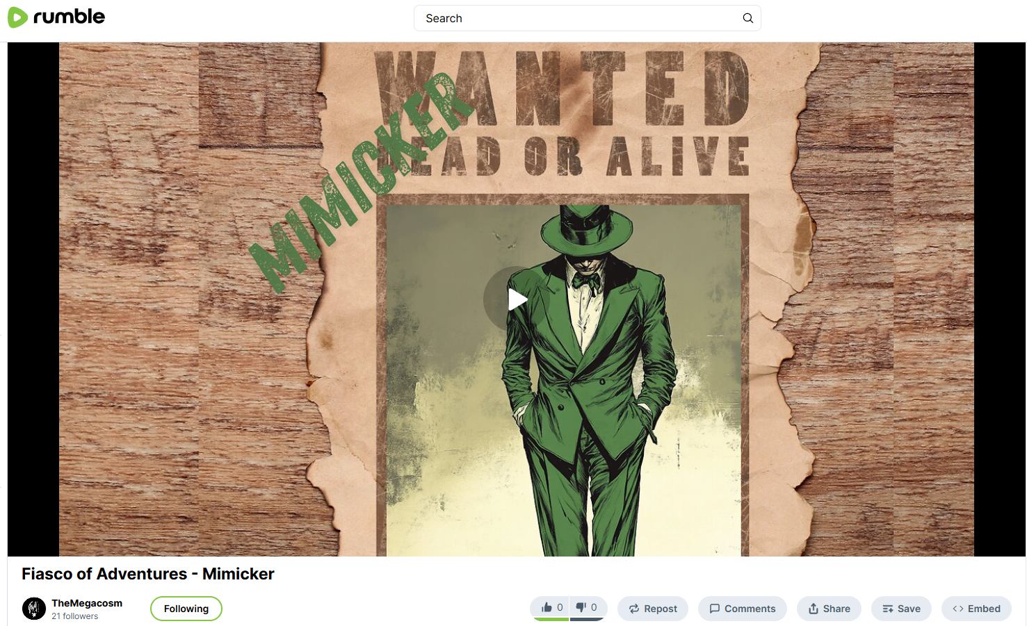 Fiasco of Adventures - Mimicker