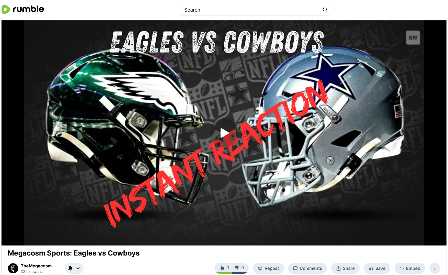 Megacosm Sports: Eagles vs Cowboys