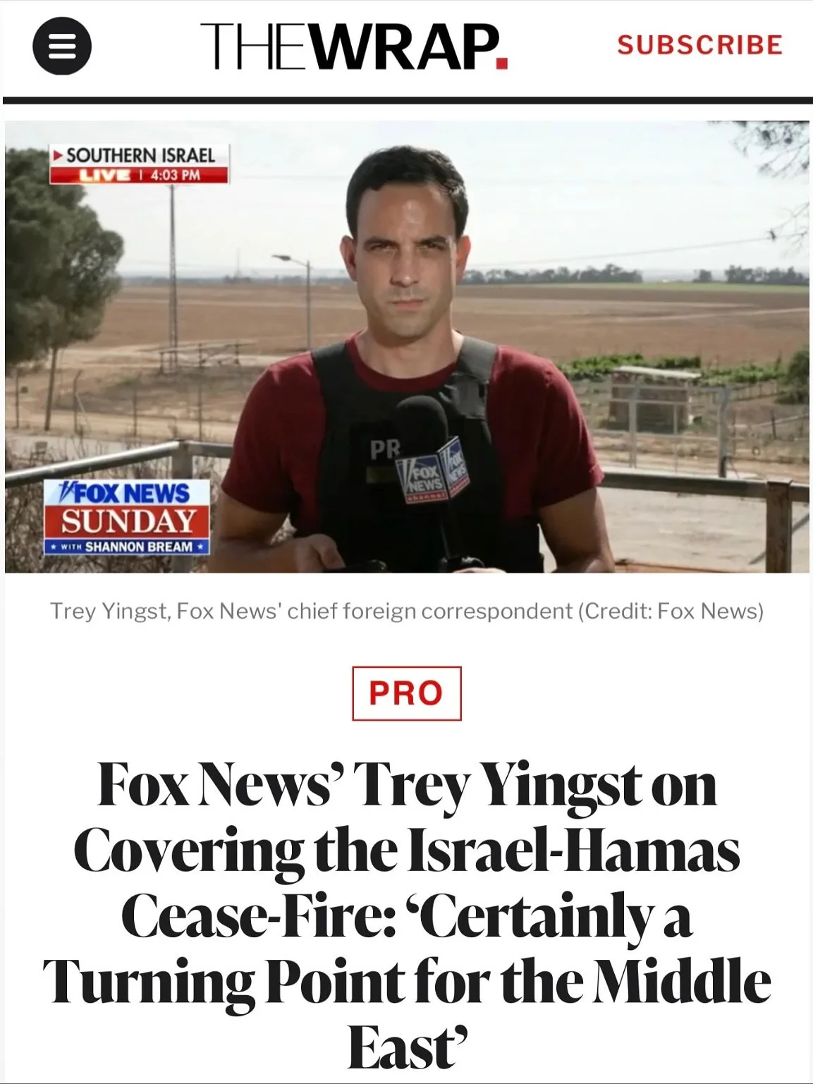 &ldquo;Monday&rsquo;s historic cease-fire news, however, provided the 32-year-old journalist with a feeling that&rsquo;s been in short supply these past couple of harrowing years: relief.&rdquo;