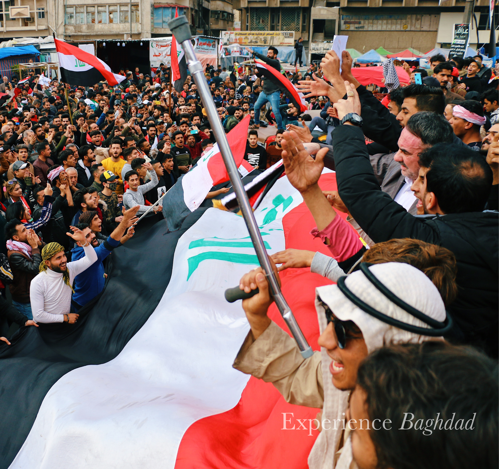 The tension boiling over in Baghdad after the strike against Iranian General Qasem Soleimani. It was a very dangerous time to be an American reporter in Iraq. To avoid kidnapping, I traveled in a convoy with armed guards.