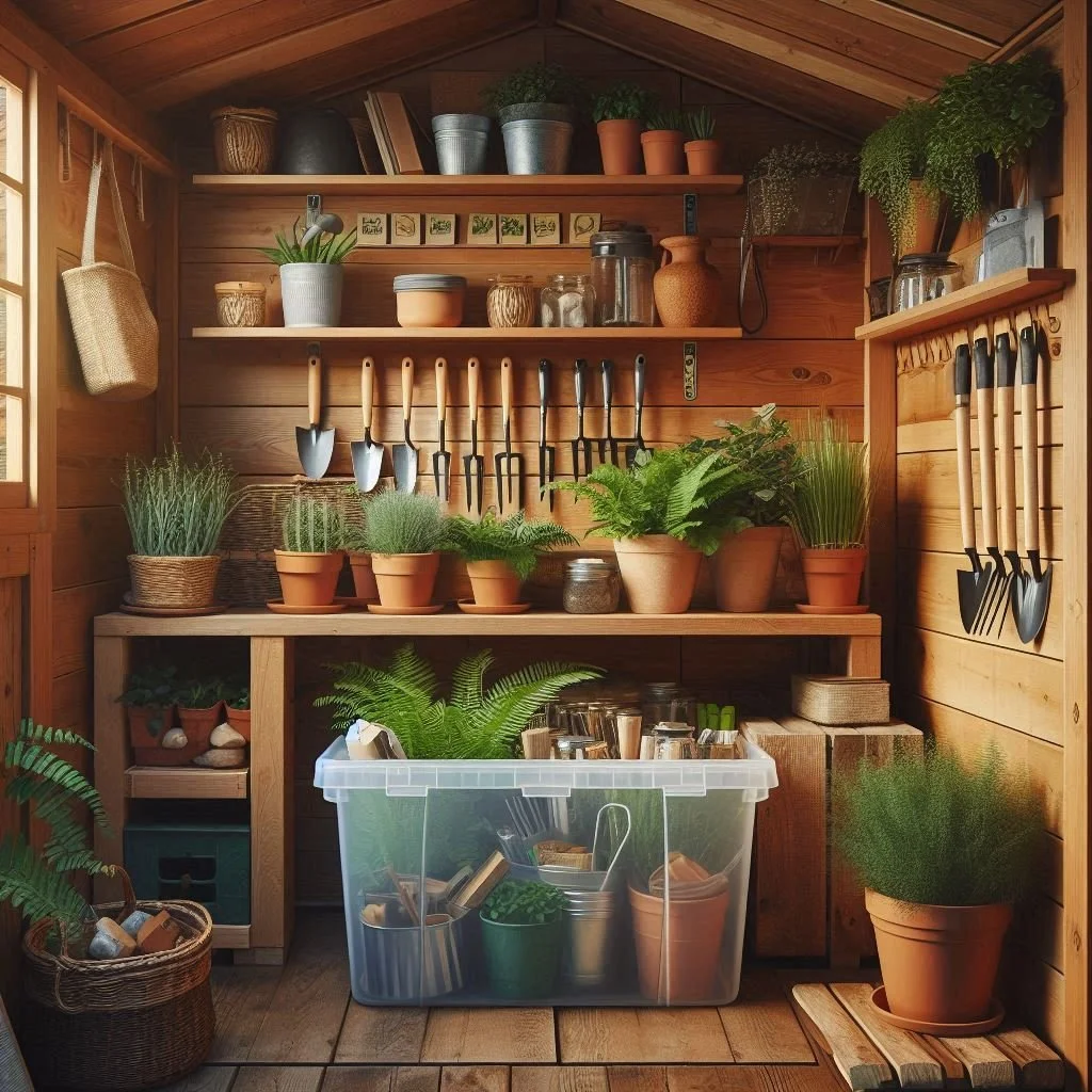 15 Functional Garden Shed Interior Ideas