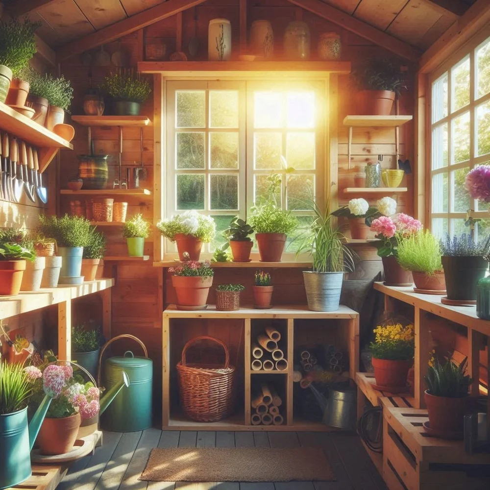 15 Functional Garden Shed Interior Ideas